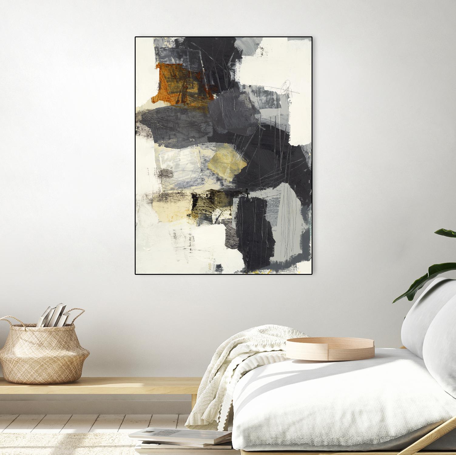 Monochrome Manta II by Brent Foreman on GIANT ART - grays abstract