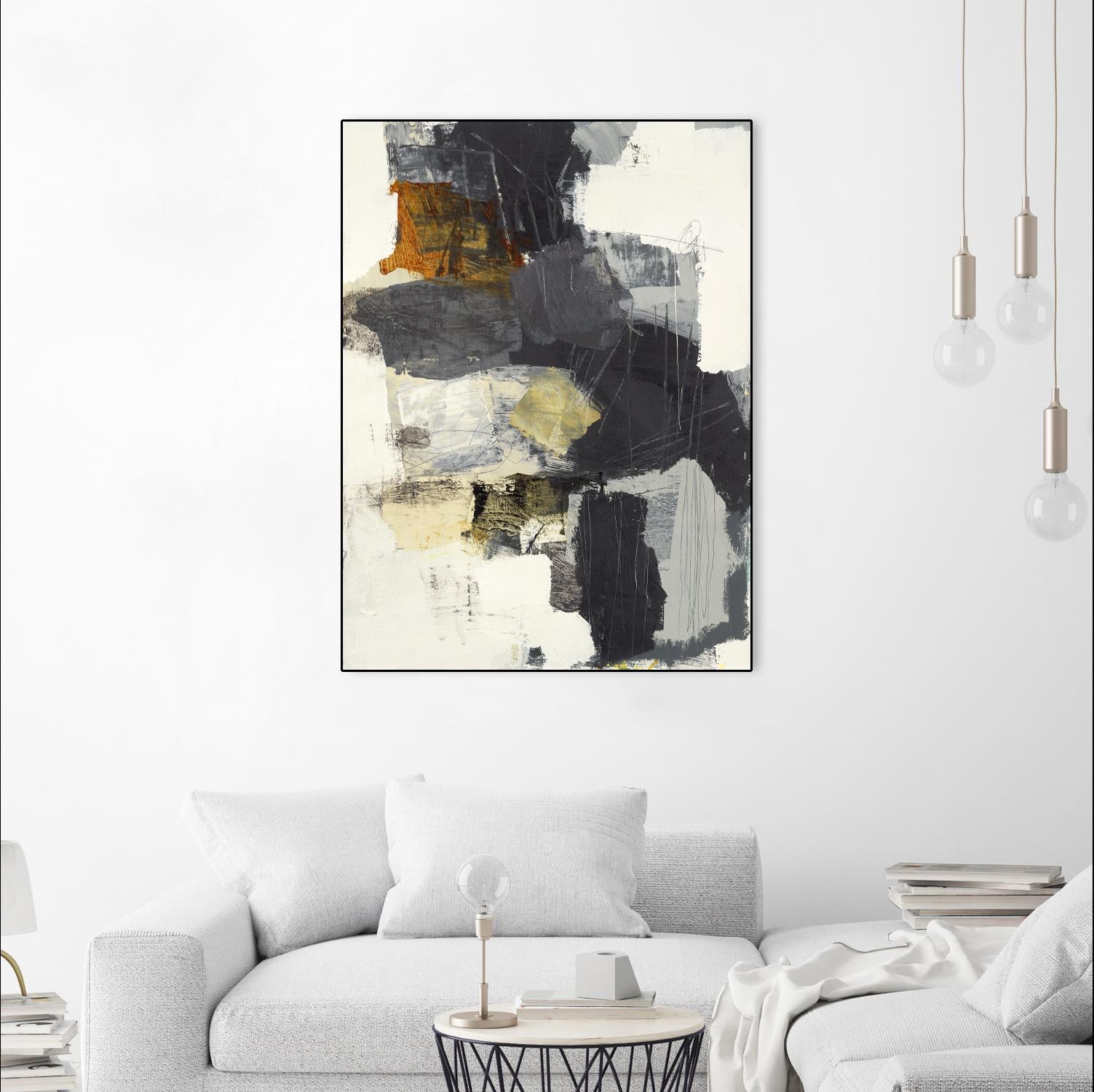 Monochrome Manta II by Brent Foreman on GIANT ART - grays abstract