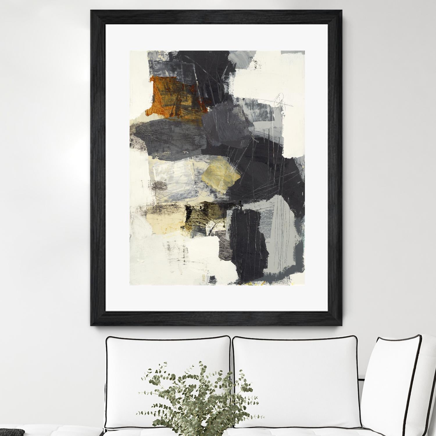 Monochrome Manta II by Brent Foreman on GIANT ART - grays abstract