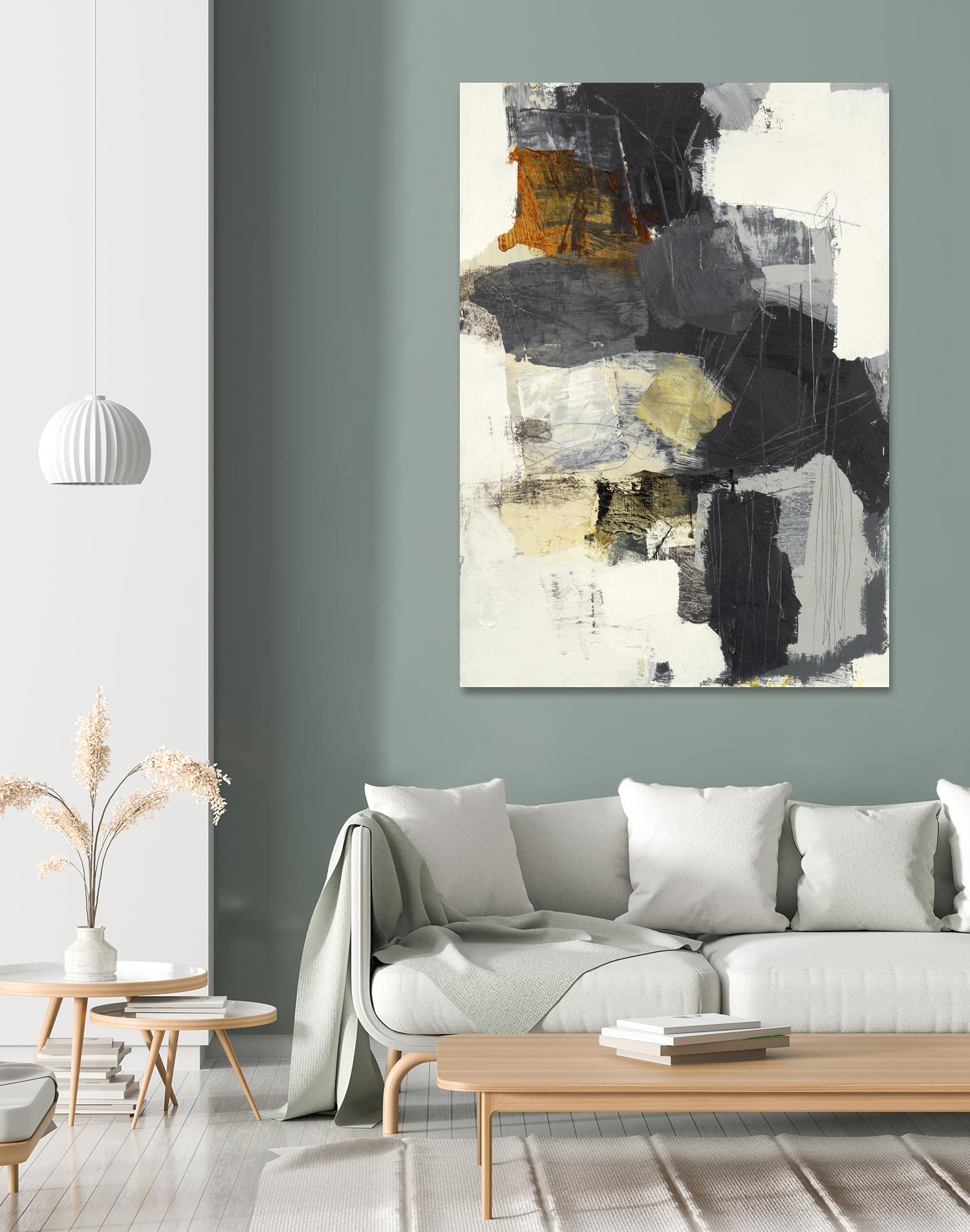 Monochrome Manta II by Brent Foreman on GIANT ART - grays abstract