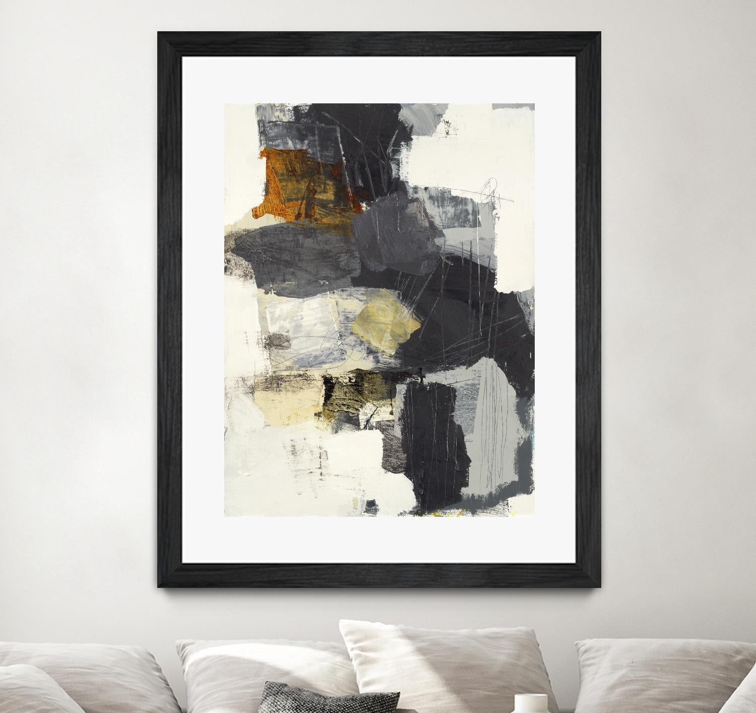 Monochrome Manta II by Brent Foreman on GIANT ART - grays abstract