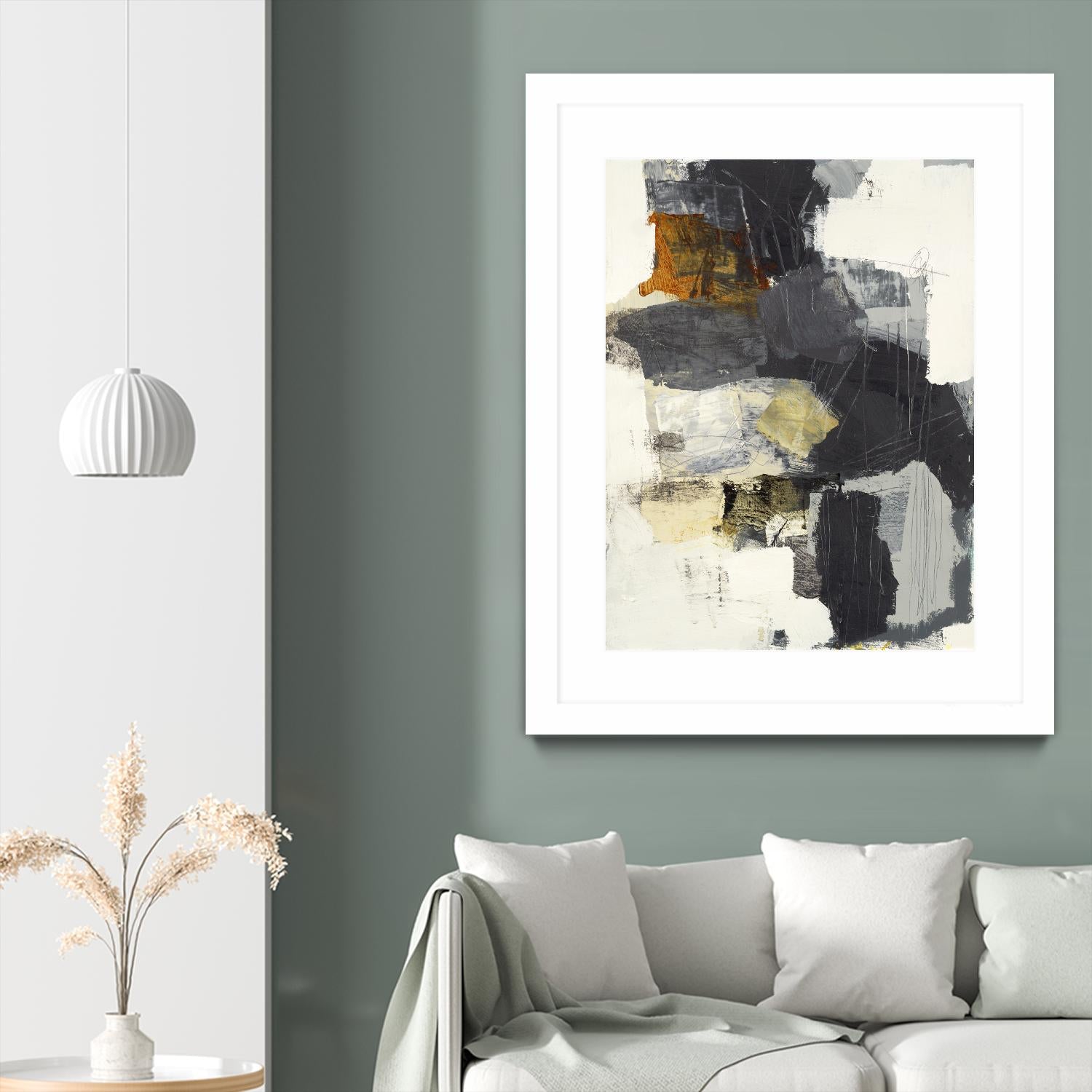 Monochrome Manta II by Brent Foreman on GIANT ART - grays abstract