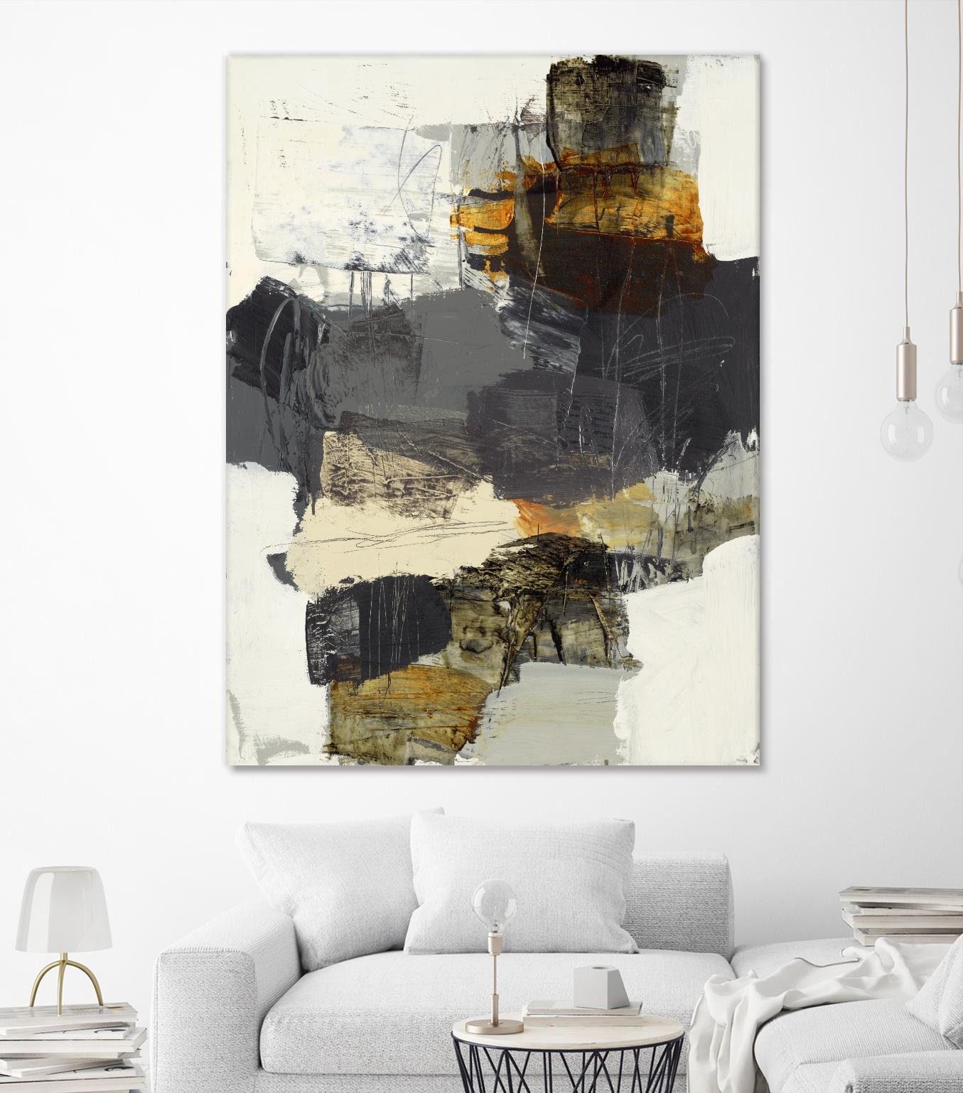 Monochrome Manta IV by Brent Foreman on GIANT ART - grays abstract