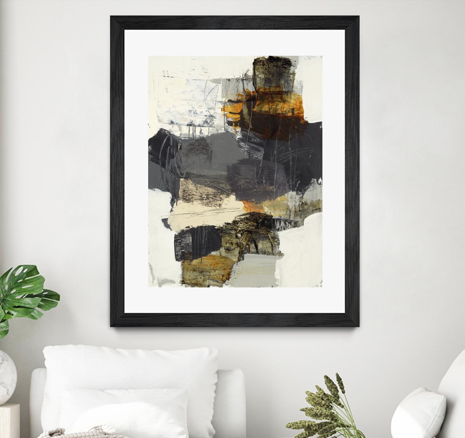 Monochrome Manta IV by Brent Foreman on GIANT ART - grays abstract