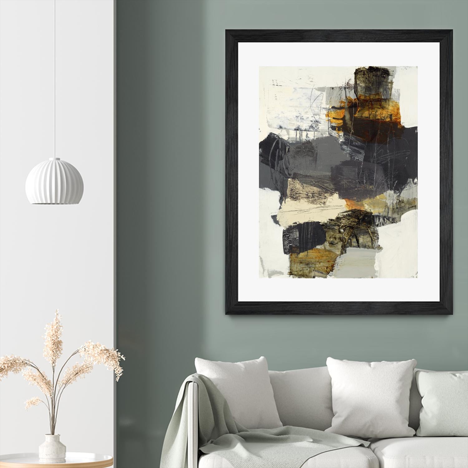 Monochrome Manta IV by Brent Foreman on GIANT ART - grays abstract