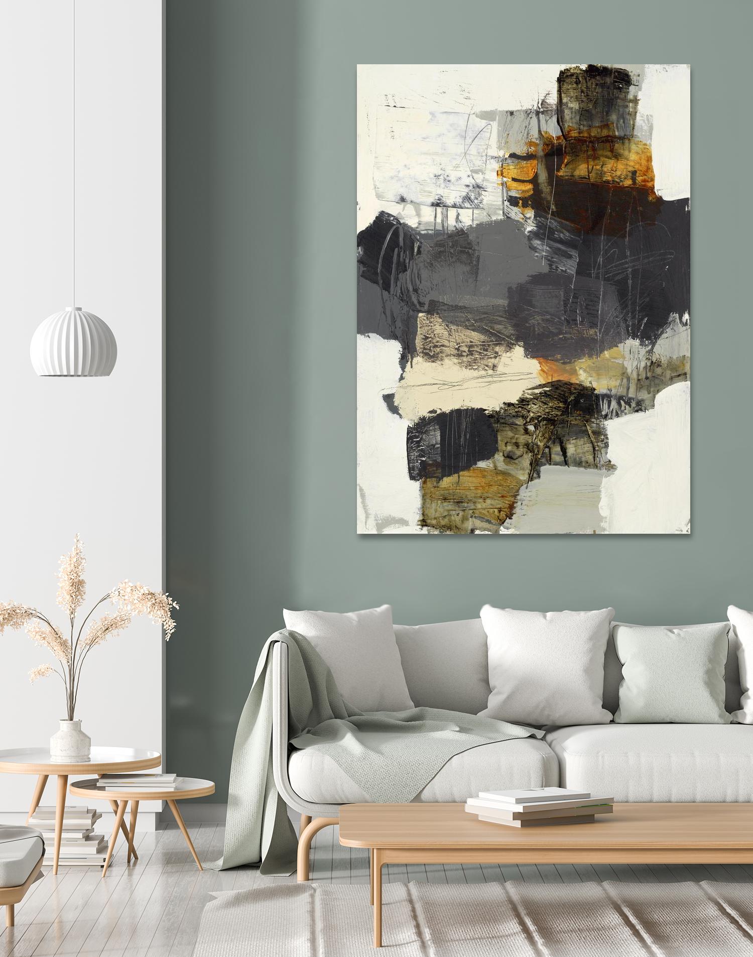 Monochrome Manta IV by Brent Foreman on GIANT ART - grays abstract