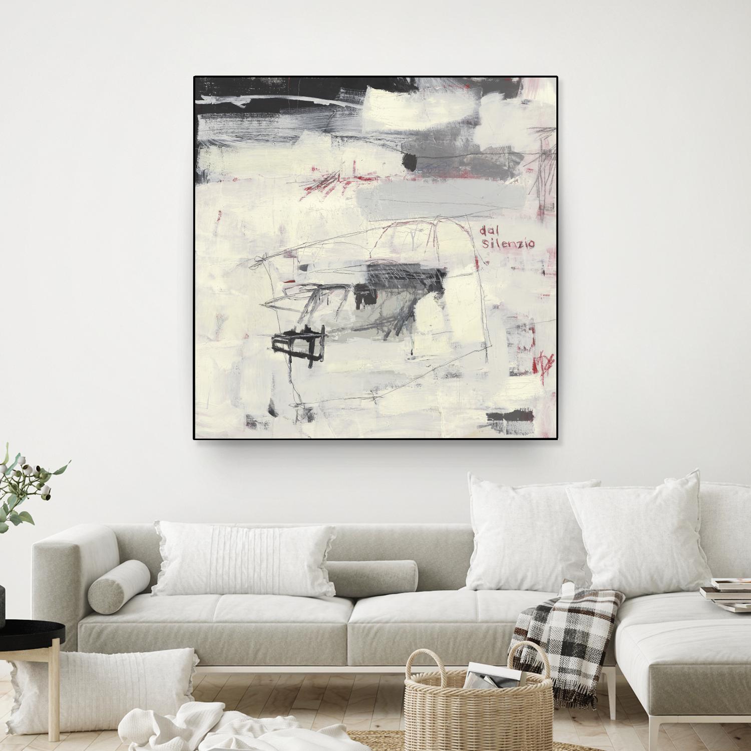 Structures From Silence by Brent Foreman on GIANT ART - whites & creams abstract