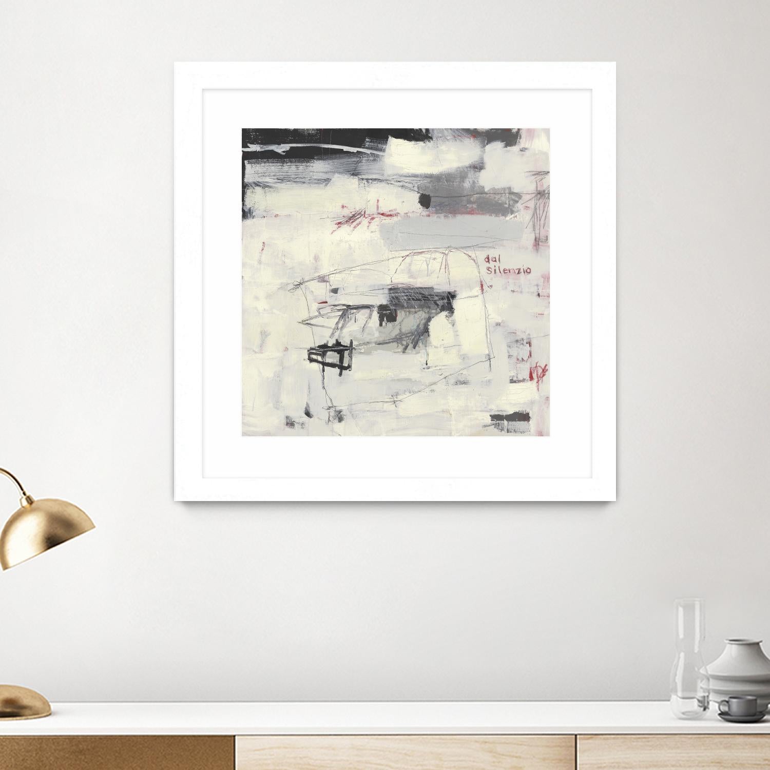 Structures From Silence by Brent Foreman on GIANT ART - whites & creams abstract