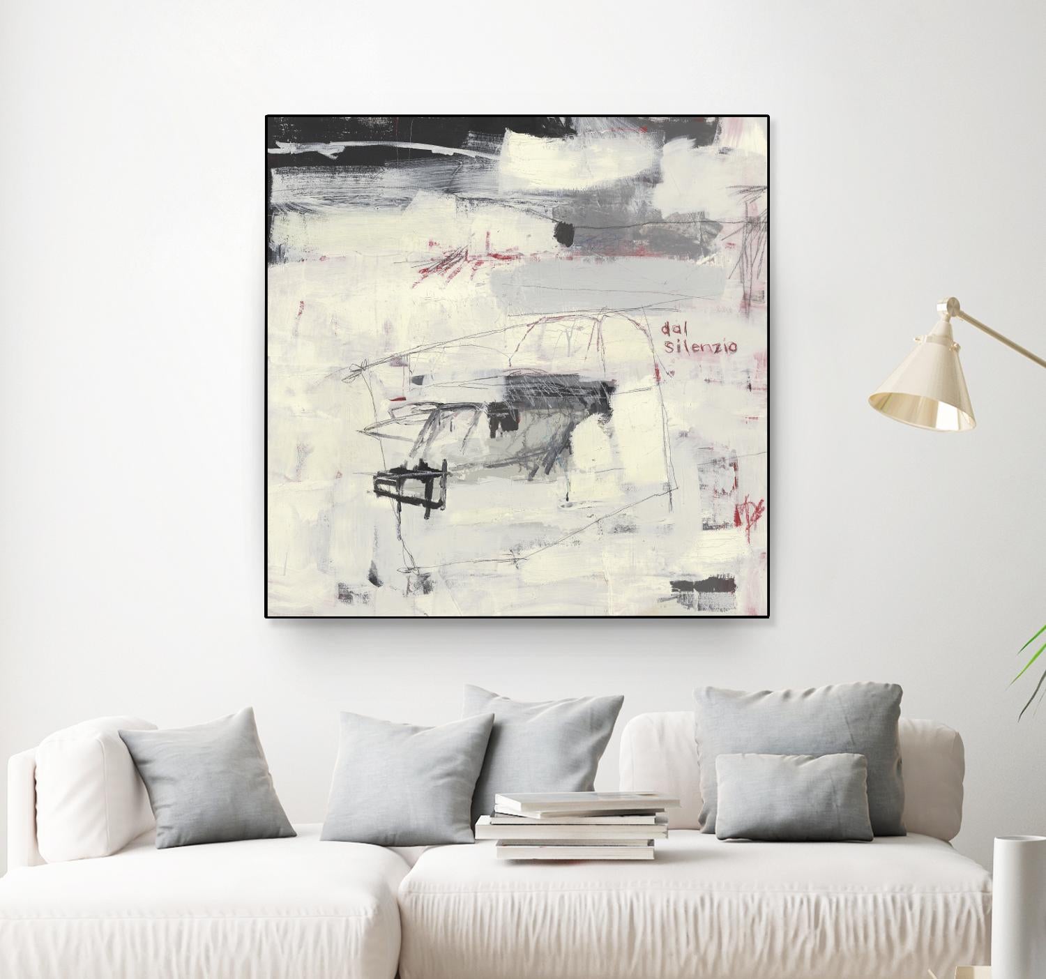 Structures From Silence by Brent Foreman on GIANT ART - whites & creams abstract