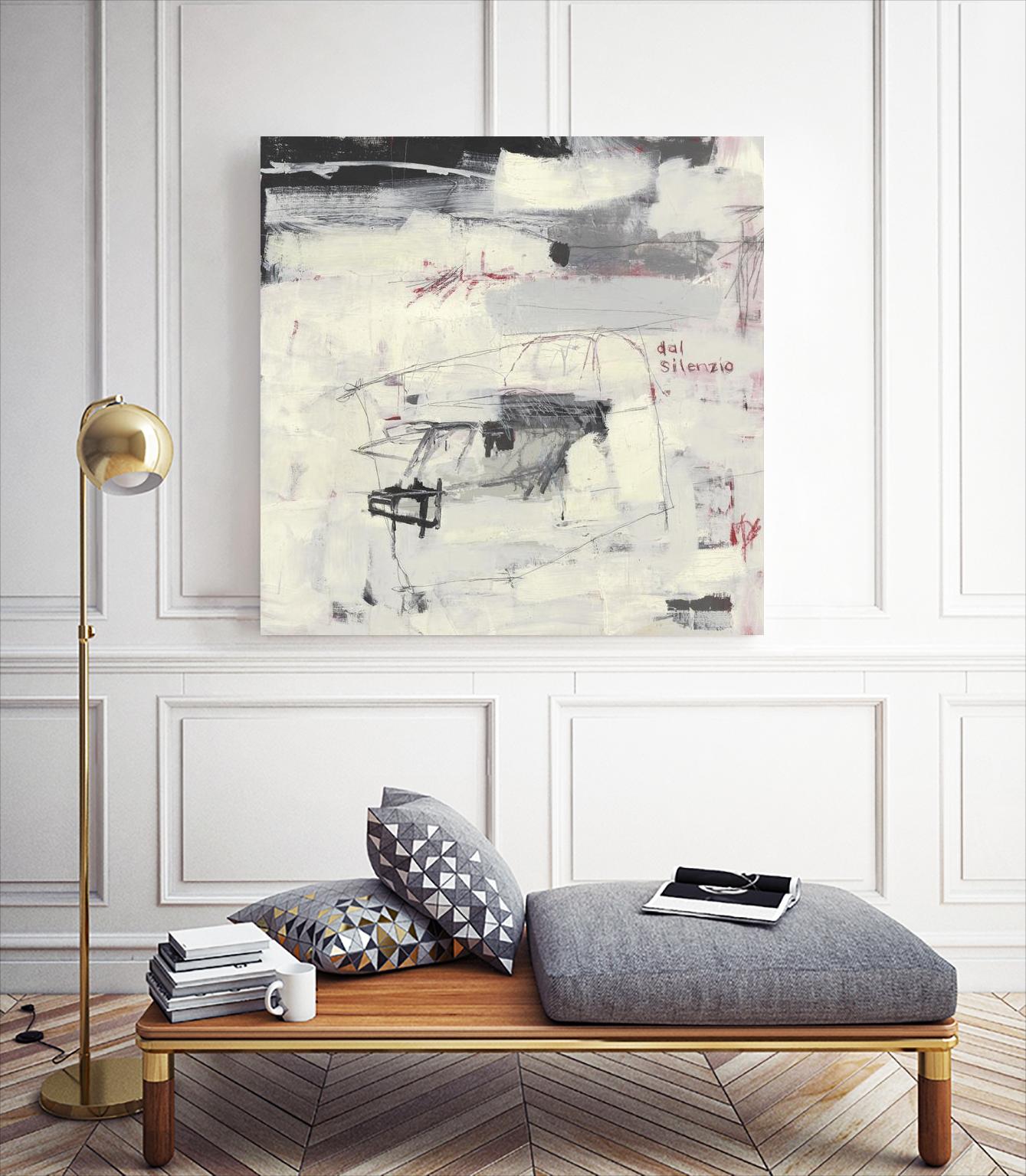 Structures From Silence by Brent Foreman on GIANT ART - whites & creams abstract