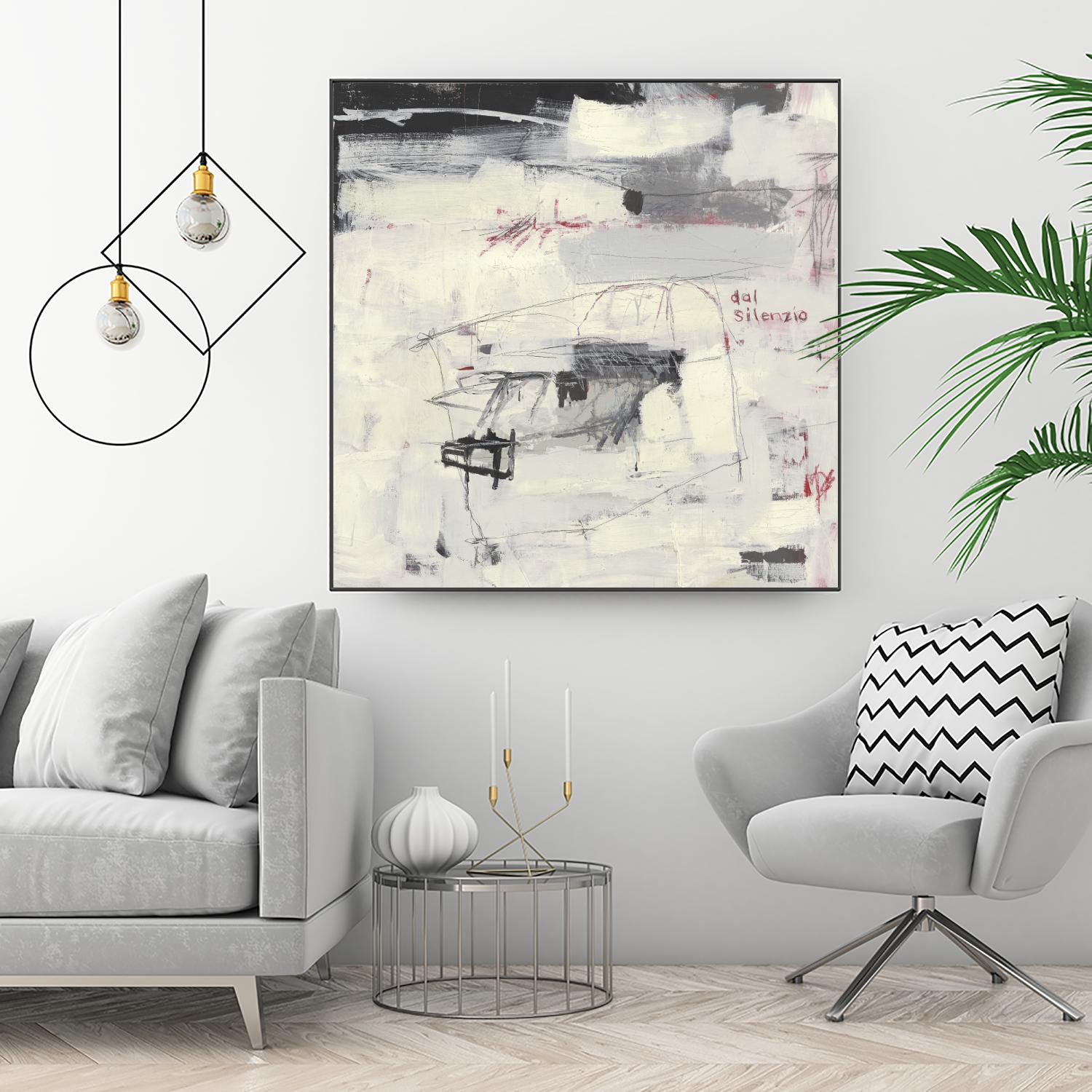 Structures From Silence by Brent Foreman on GIANT ART - whites & creams abstract