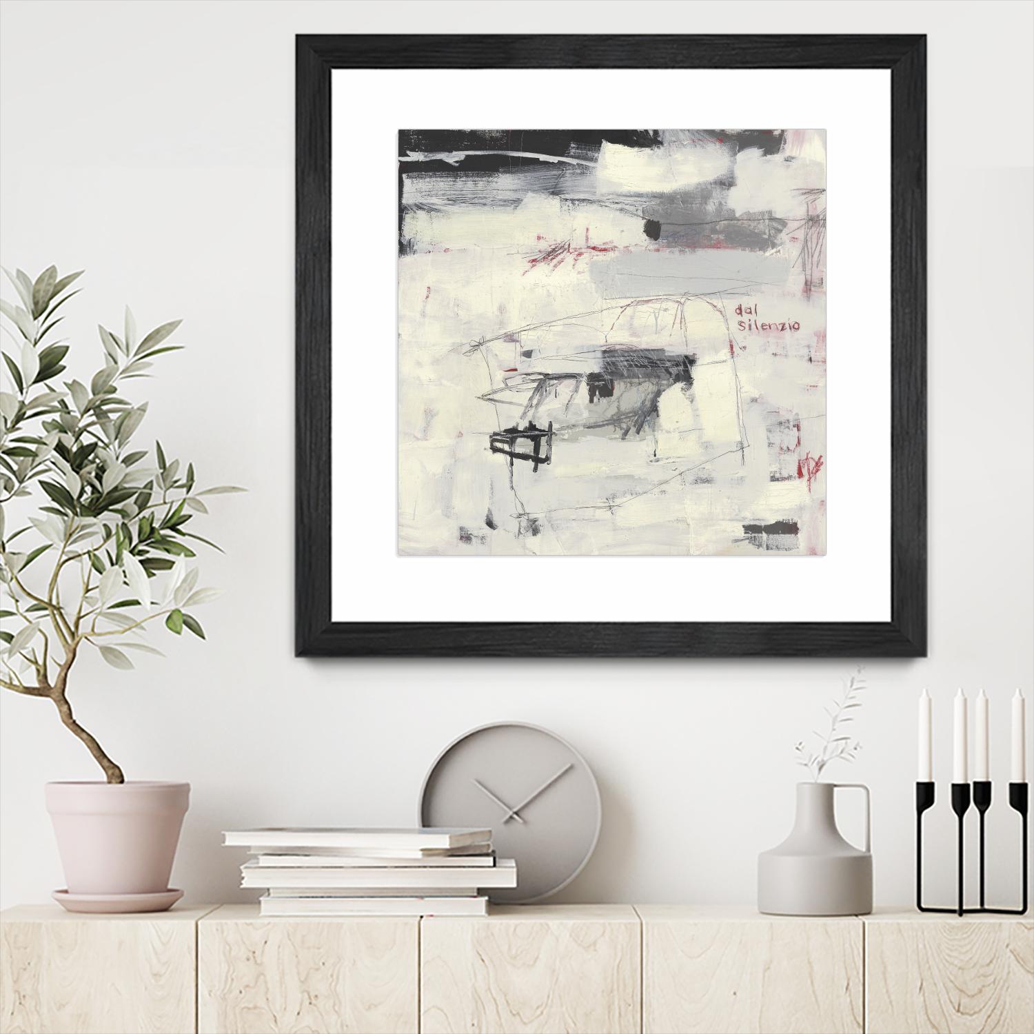 Structures From Silence by Brent Foreman on GIANT ART - whites & creams abstract