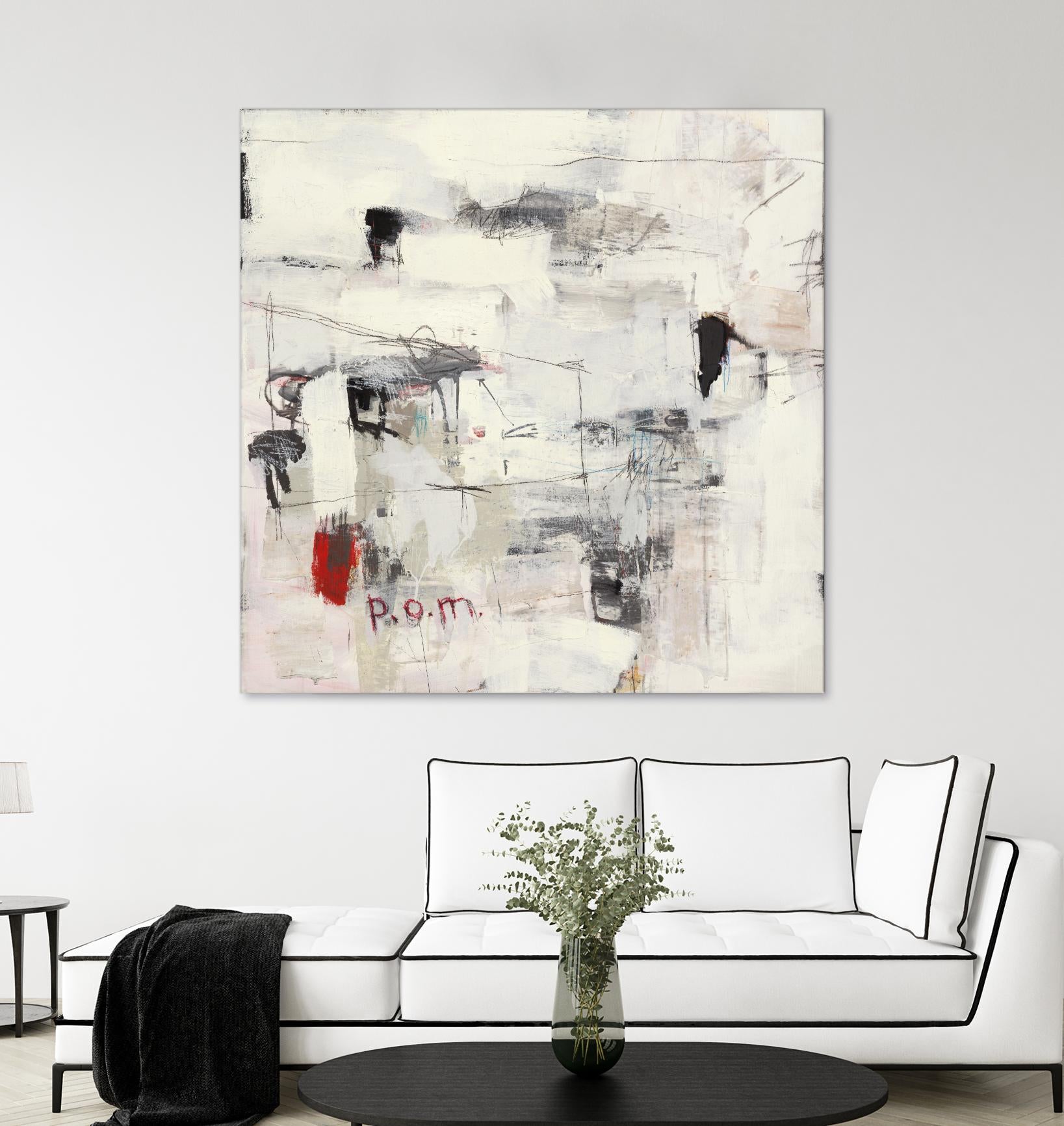 Piece Of Mind by Brent Foreman on GIANT ART - whites & creams abstract