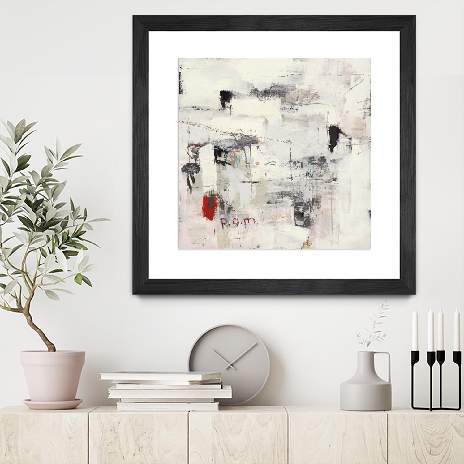 Piece Of Mind by Brent Foreman on GIANT ART - whites & creams abstract