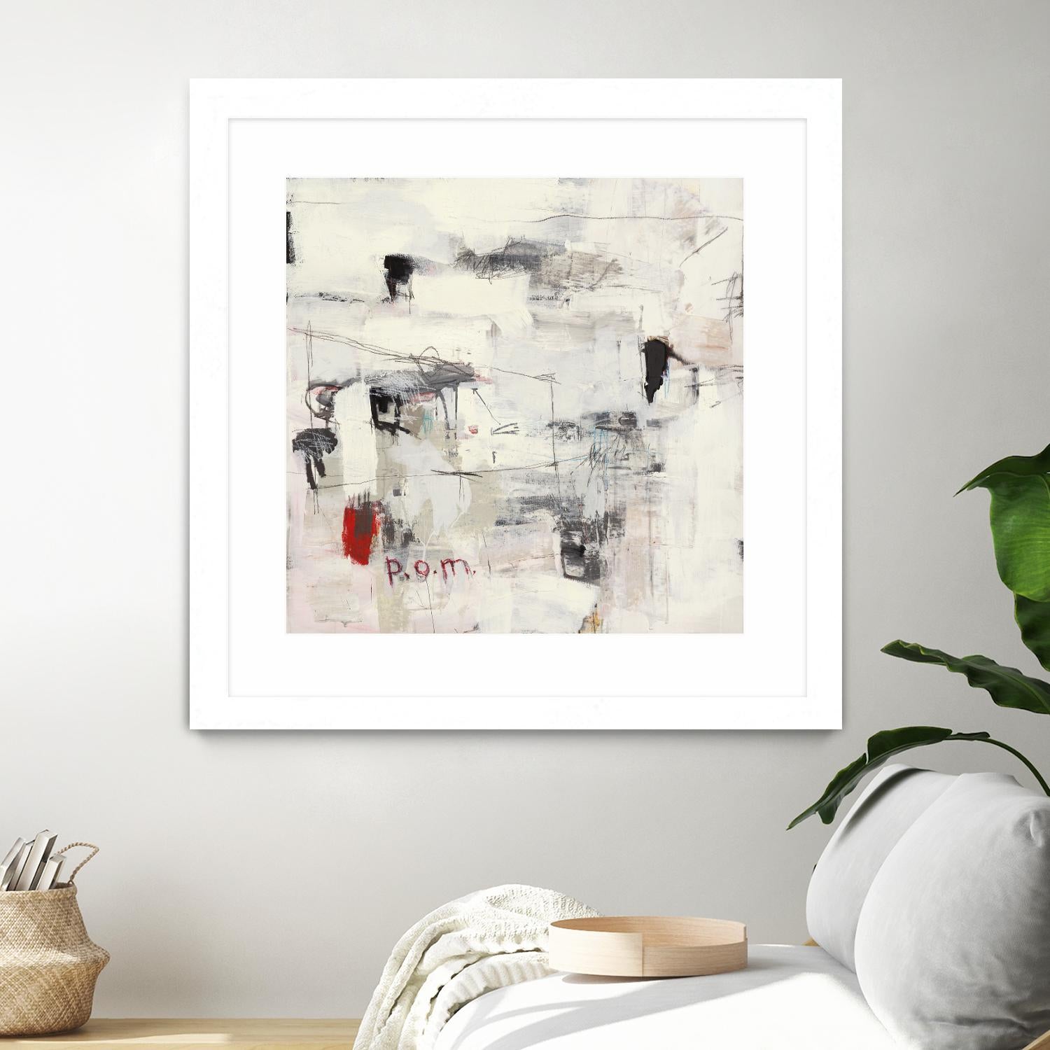 Piece Of Mind by Brent Foreman on GIANT ART - whites & creams abstract