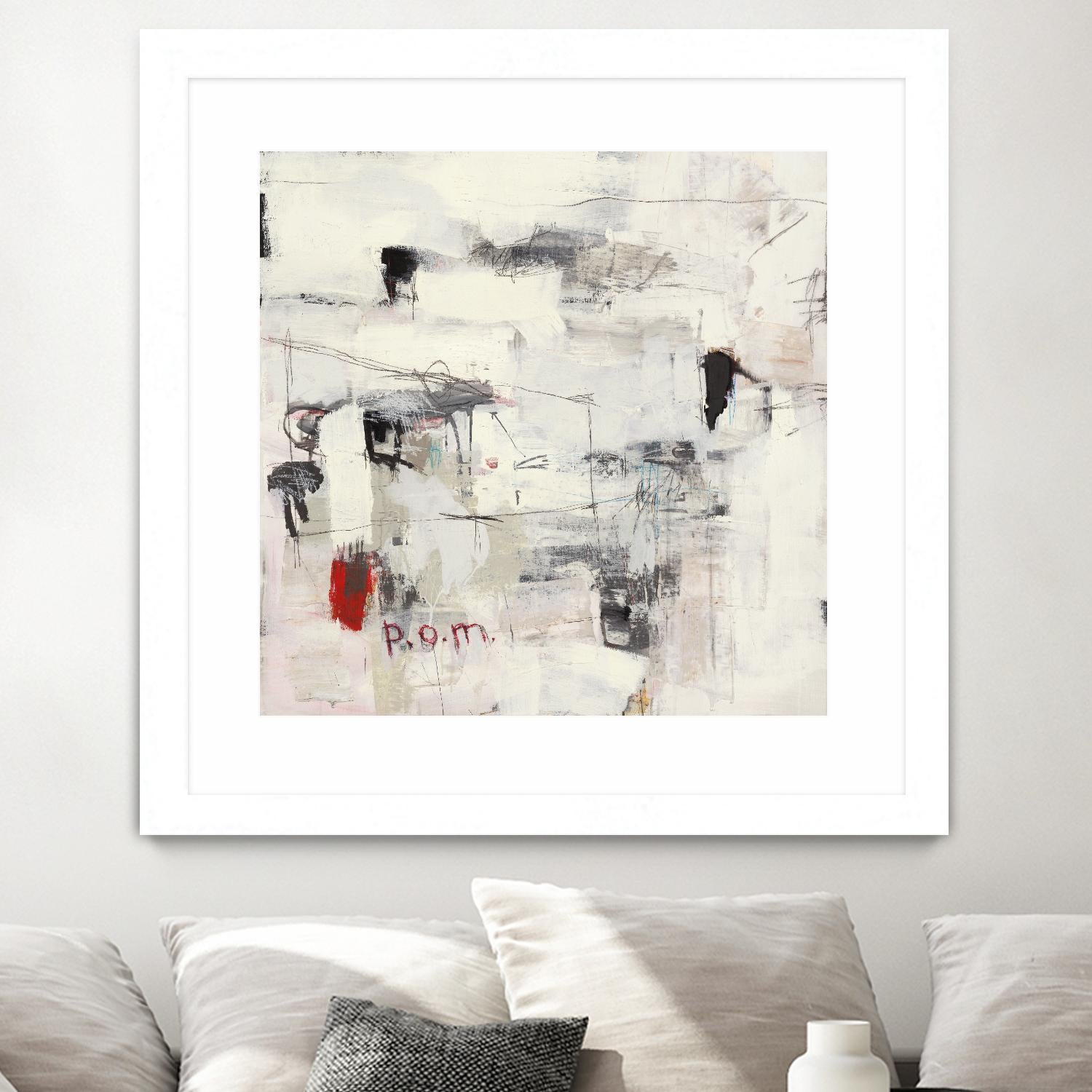 Piece Of Mind by Brent Foreman on GIANT ART - whites & creams abstract