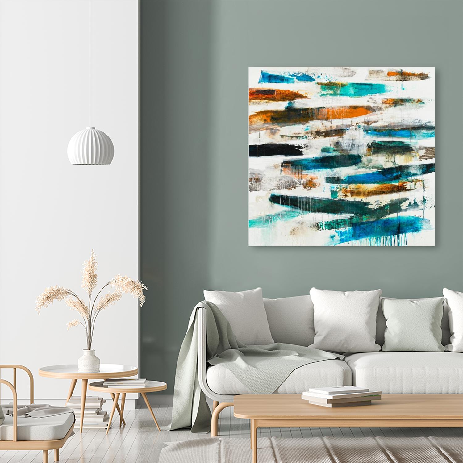 AQUEOUS by BRENT FOREMAN on GIANT ART - blue abstract abstract