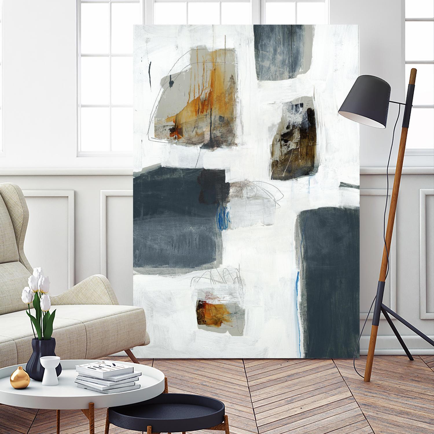 WATCH FROM THE WINDOW I by BRENT FOREMAN on GIANT ART - white abstract abstract