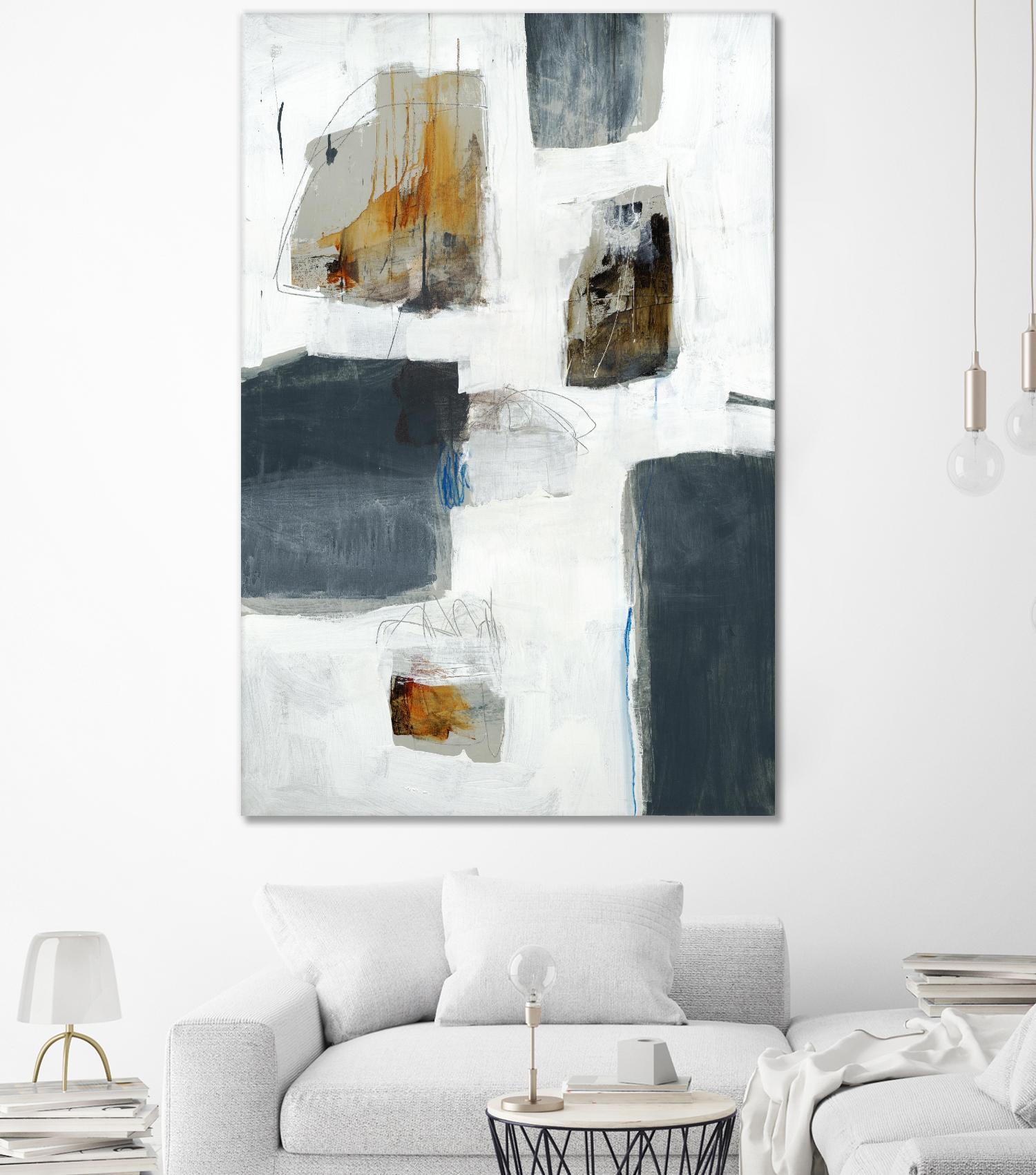 WATCH FROM THE WINDOW I by BRENT FOREMAN on GIANT ART - white abstract abstract