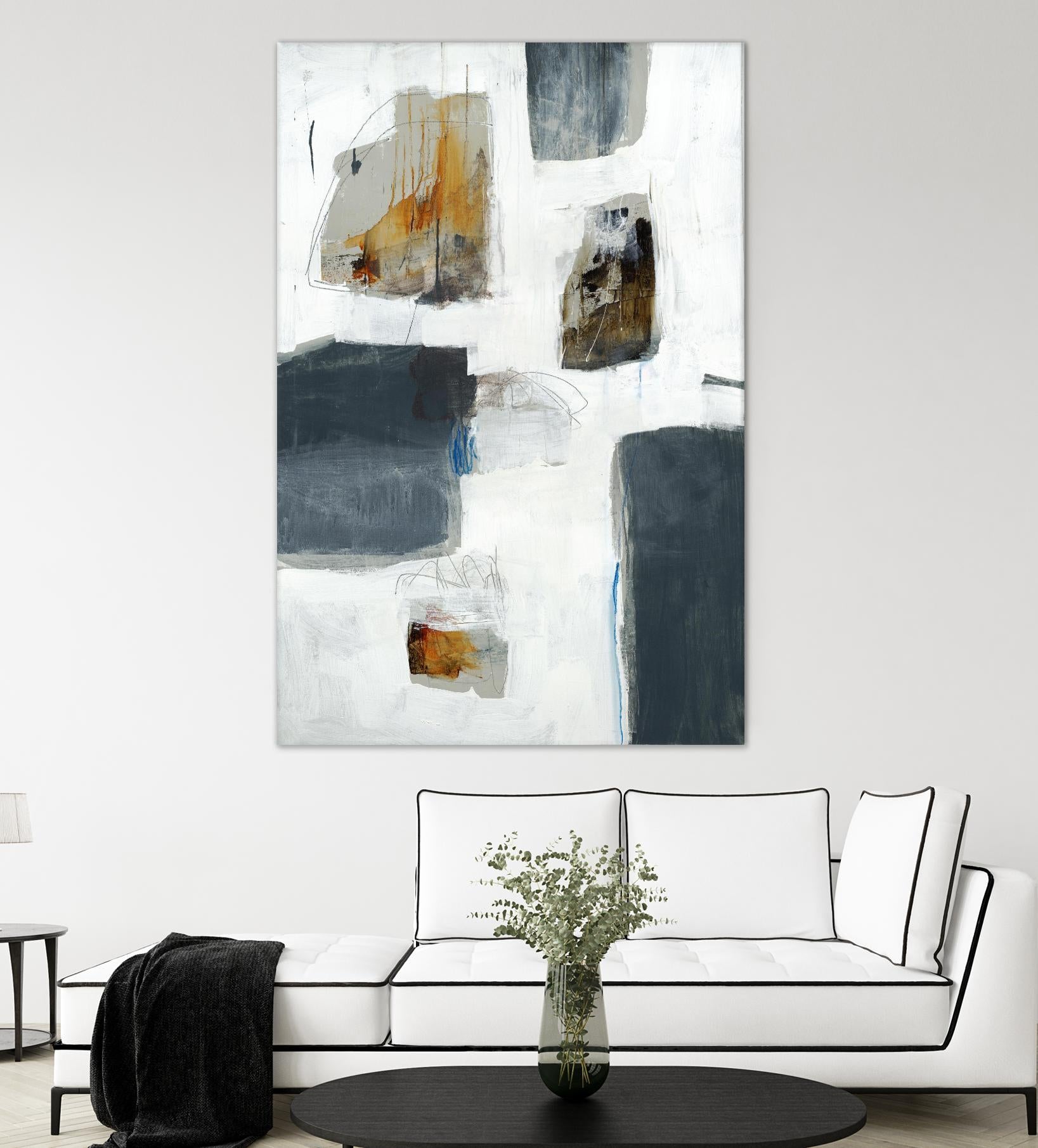 WATCH FROM THE WINDOW I by BRENT FOREMAN on GIANT ART - white abstract abstract