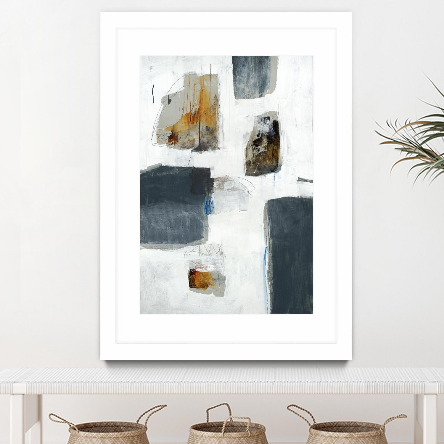 WATCH FROM THE WINDOW I by BRENT FOREMAN on GIANT ART - white abstract abstract