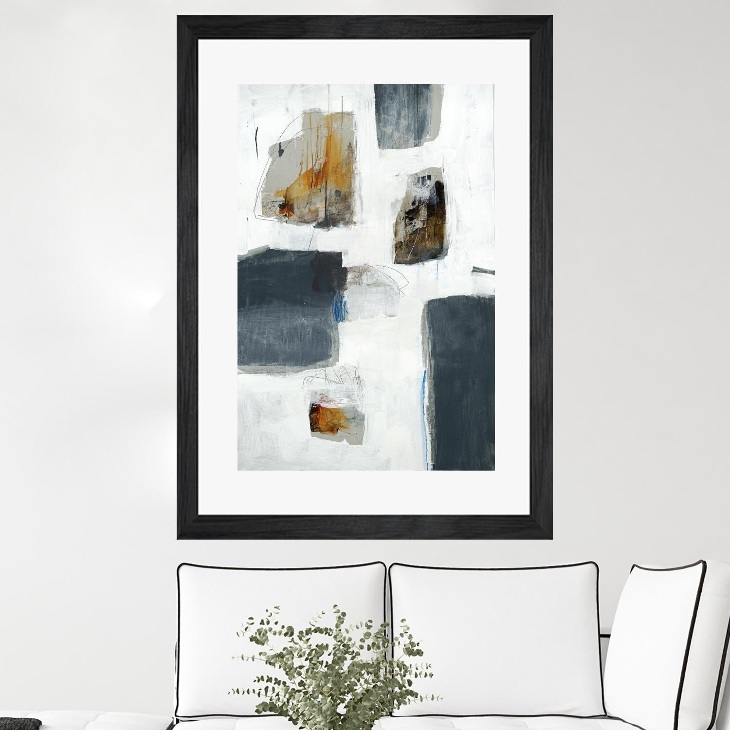 WATCH FROM THE WINDOW I by BRENT FOREMAN on GIANT ART - white abstract abstract