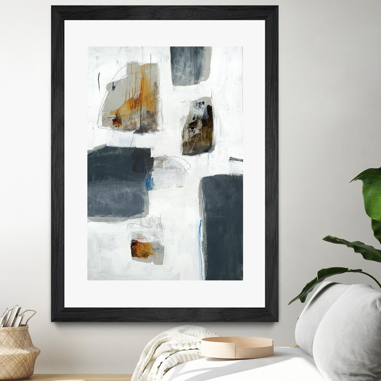 WATCH FROM THE WINDOW I by BRENT FOREMAN on GIANT ART - white abstract abstract