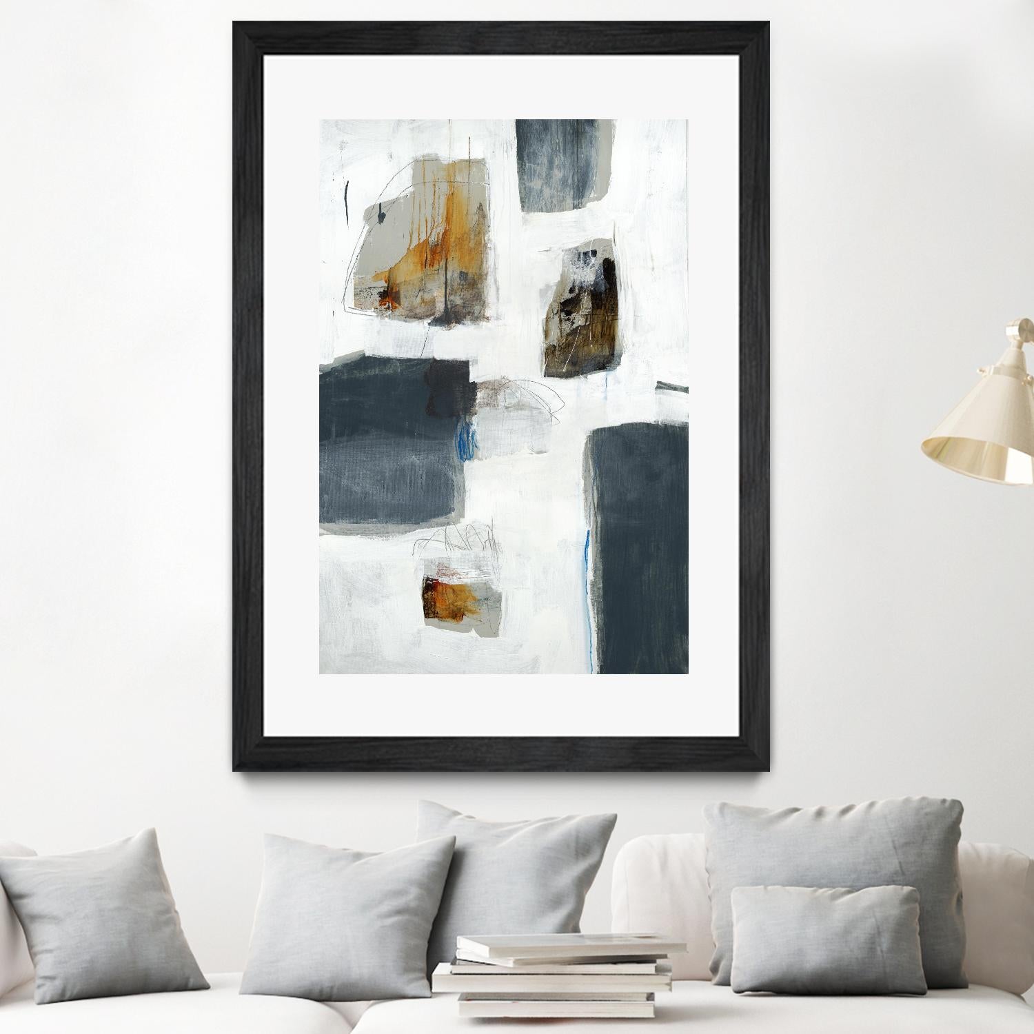 WATCH FROM THE WINDOW I by BRENT FOREMAN on GIANT ART - white abstract abstract
