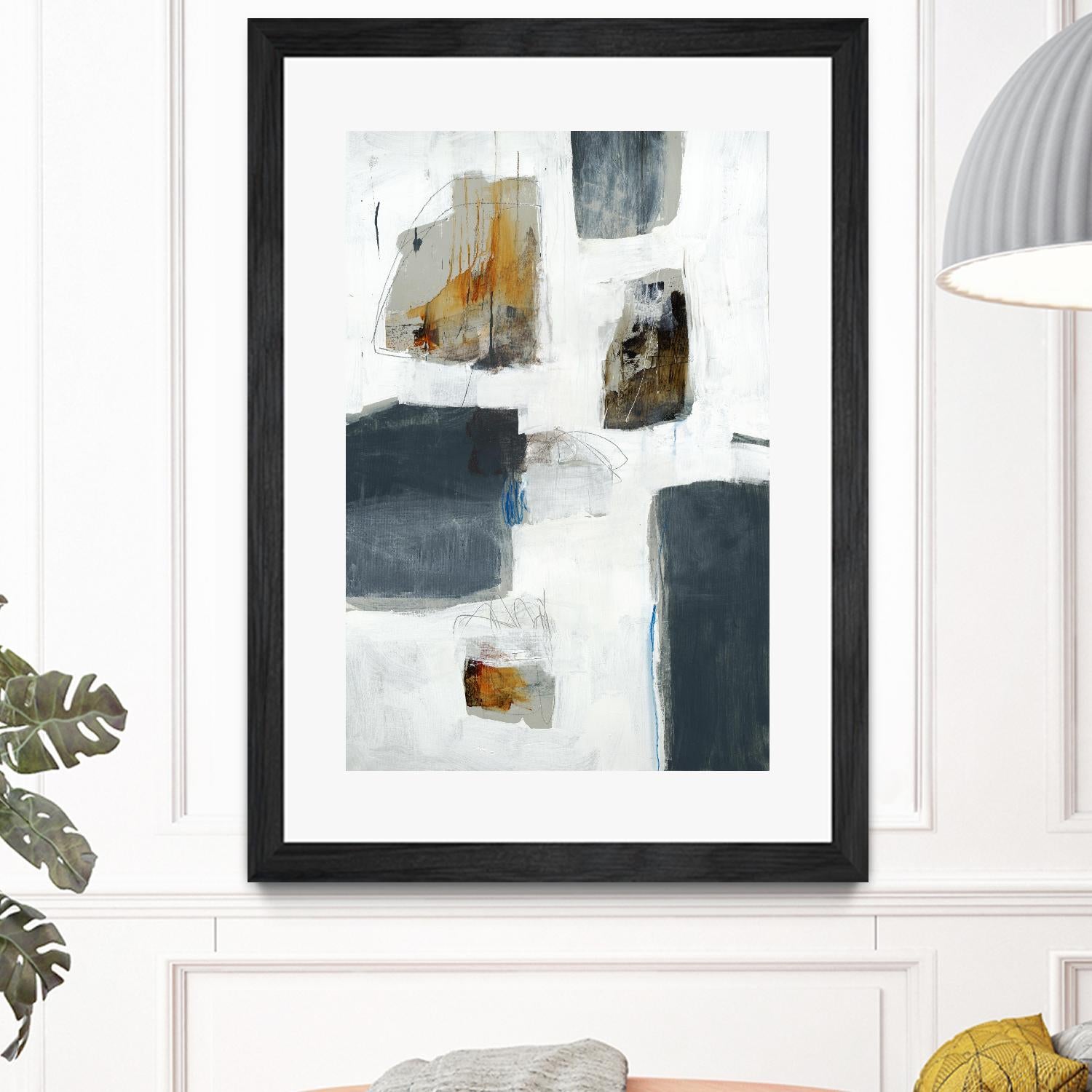 WATCH FROM THE WINDOW I by BRENT FOREMAN on GIANT ART - white abstract abstract