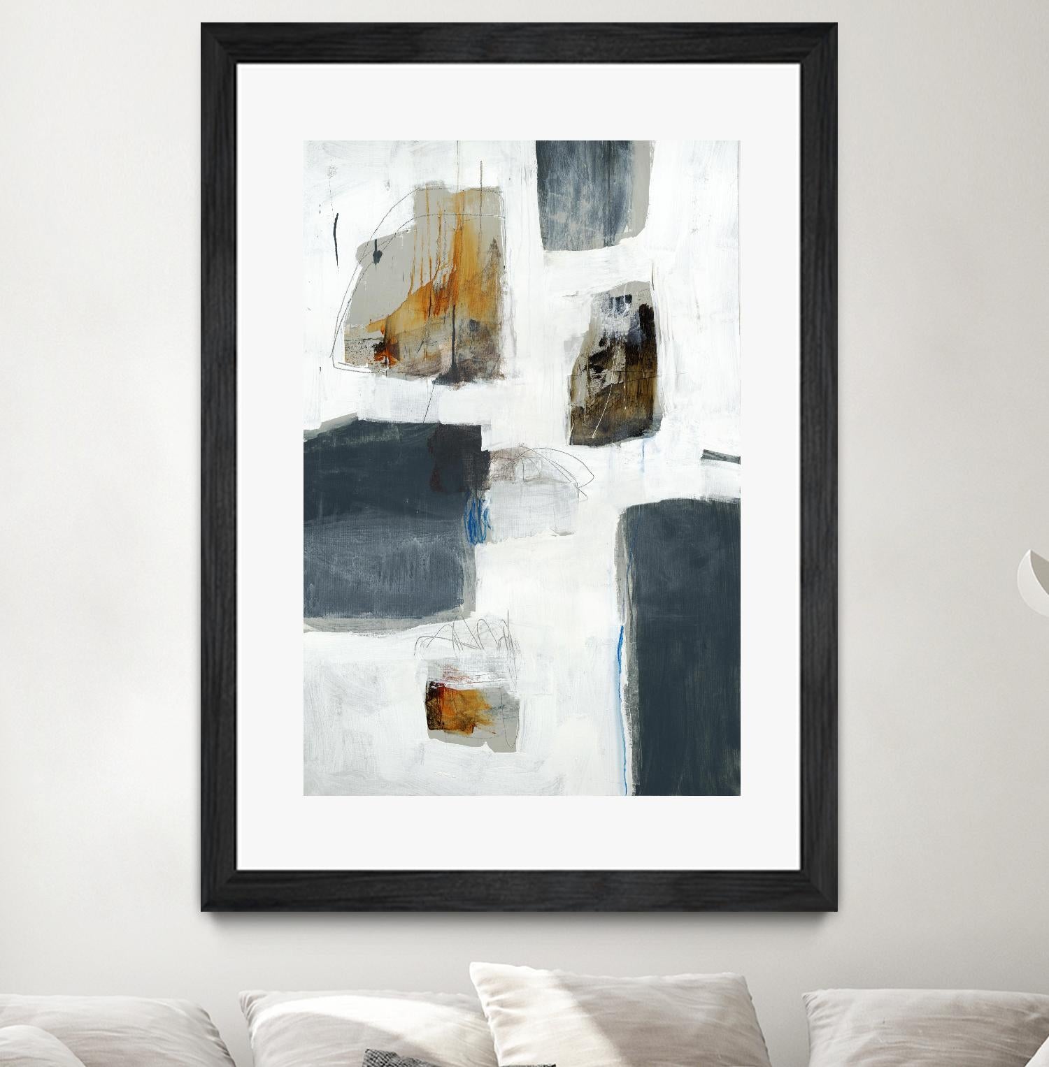 WATCH FROM THE WINDOW I by BRENT FOREMAN on GIANT ART - white abstract abstract