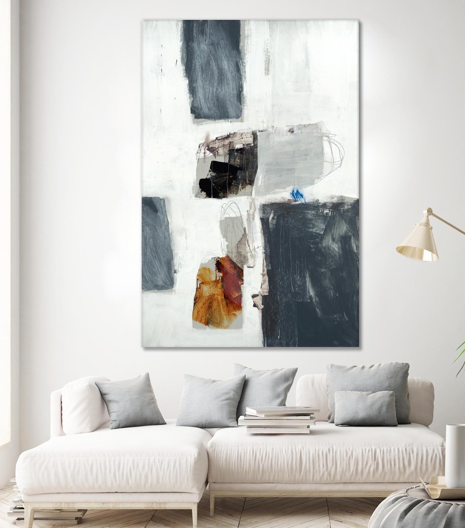 WATCH FROM THE WINDOW II by BRENT FOREMAN on GIANT ART - white abstract abstract
