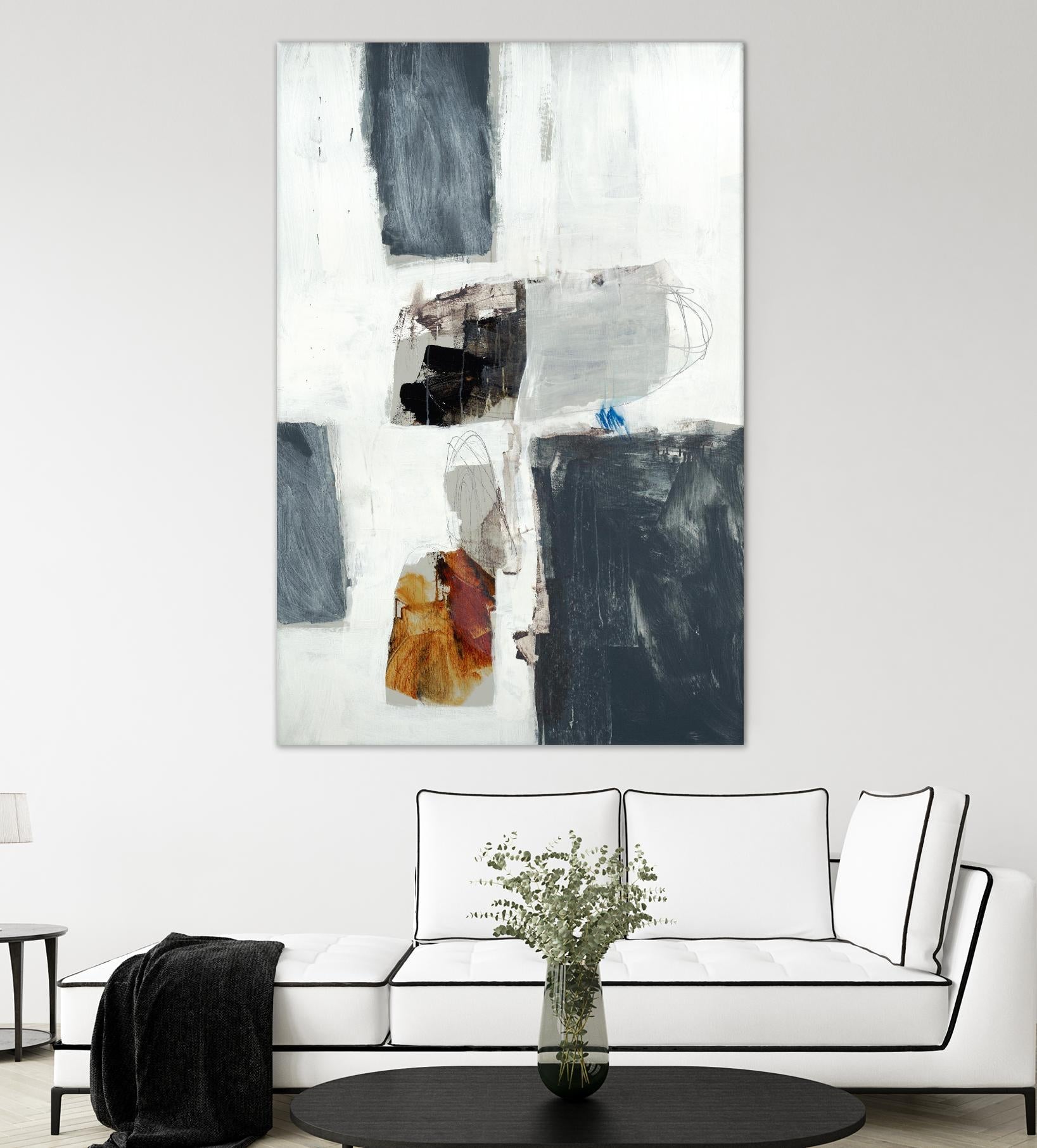 WATCH FROM THE WINDOW II by BRENT FOREMAN on GIANT ART - white abstract abstract