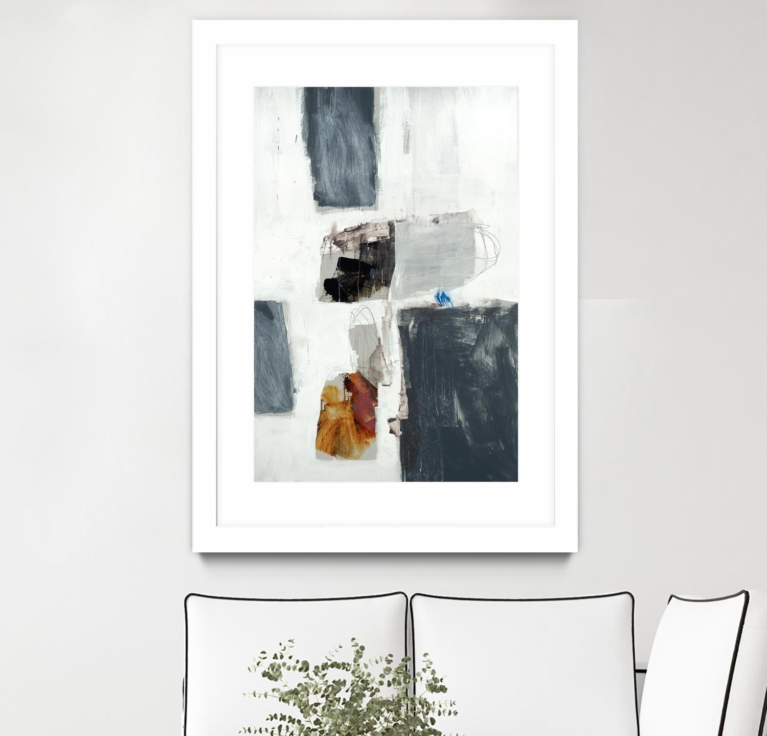 WATCH FROM THE WINDOW II by BRENT FOREMAN on GIANT ART - white abstract abstract