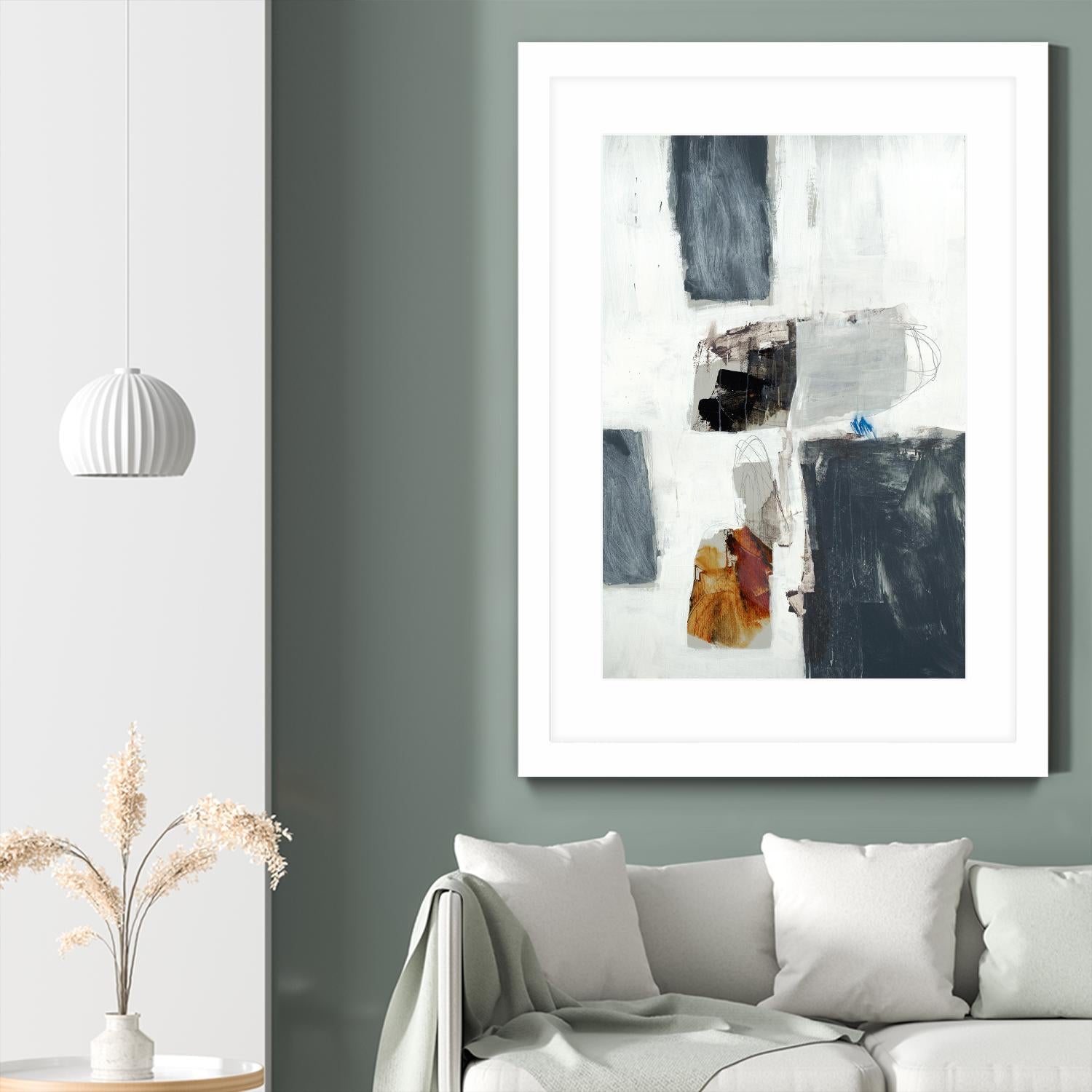 WATCH FROM THE WINDOW II by BRENT FOREMAN on GIANT ART - white abstract abstract