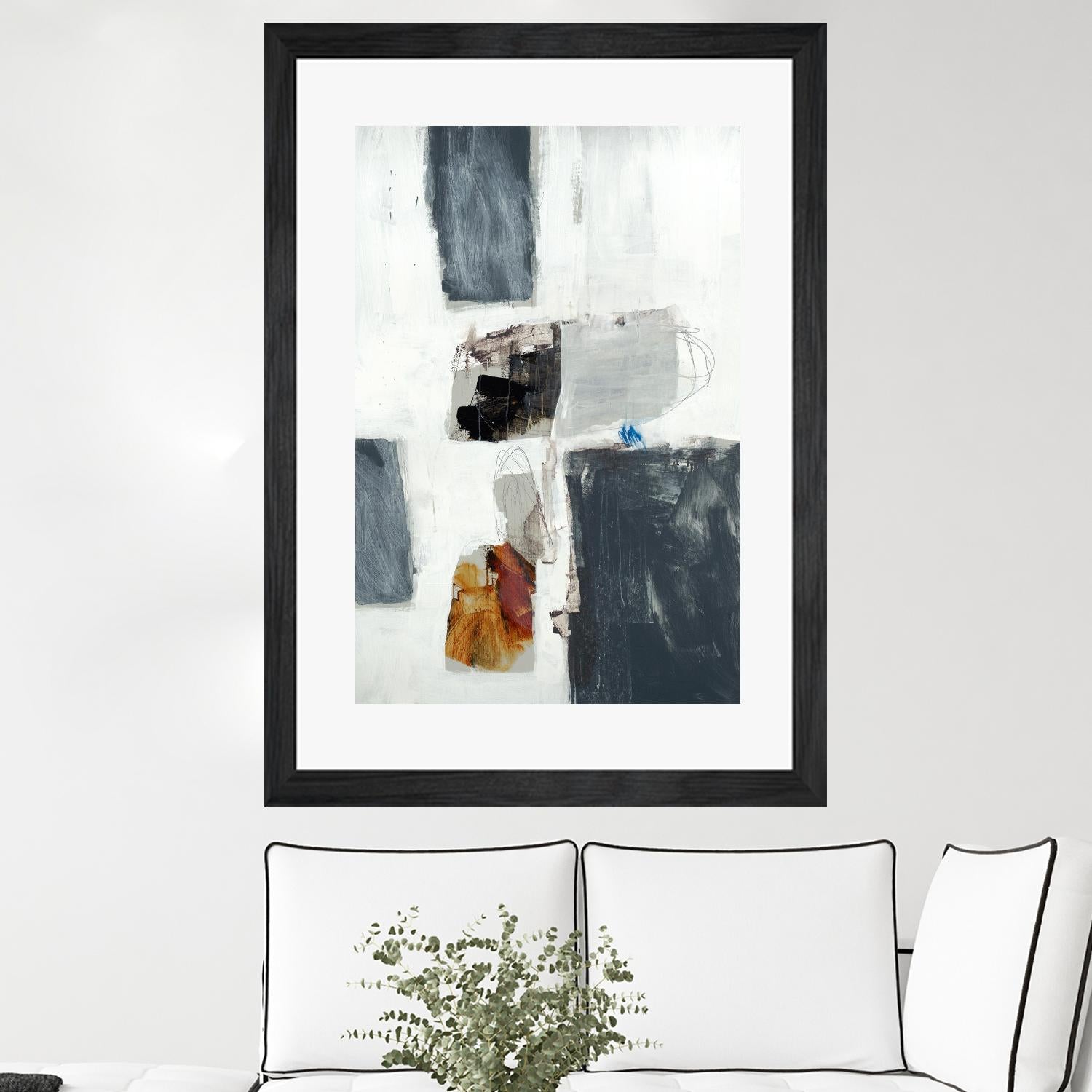 WATCH FROM THE WINDOW II by BRENT FOREMAN on GIANT ART - white abstract abstract