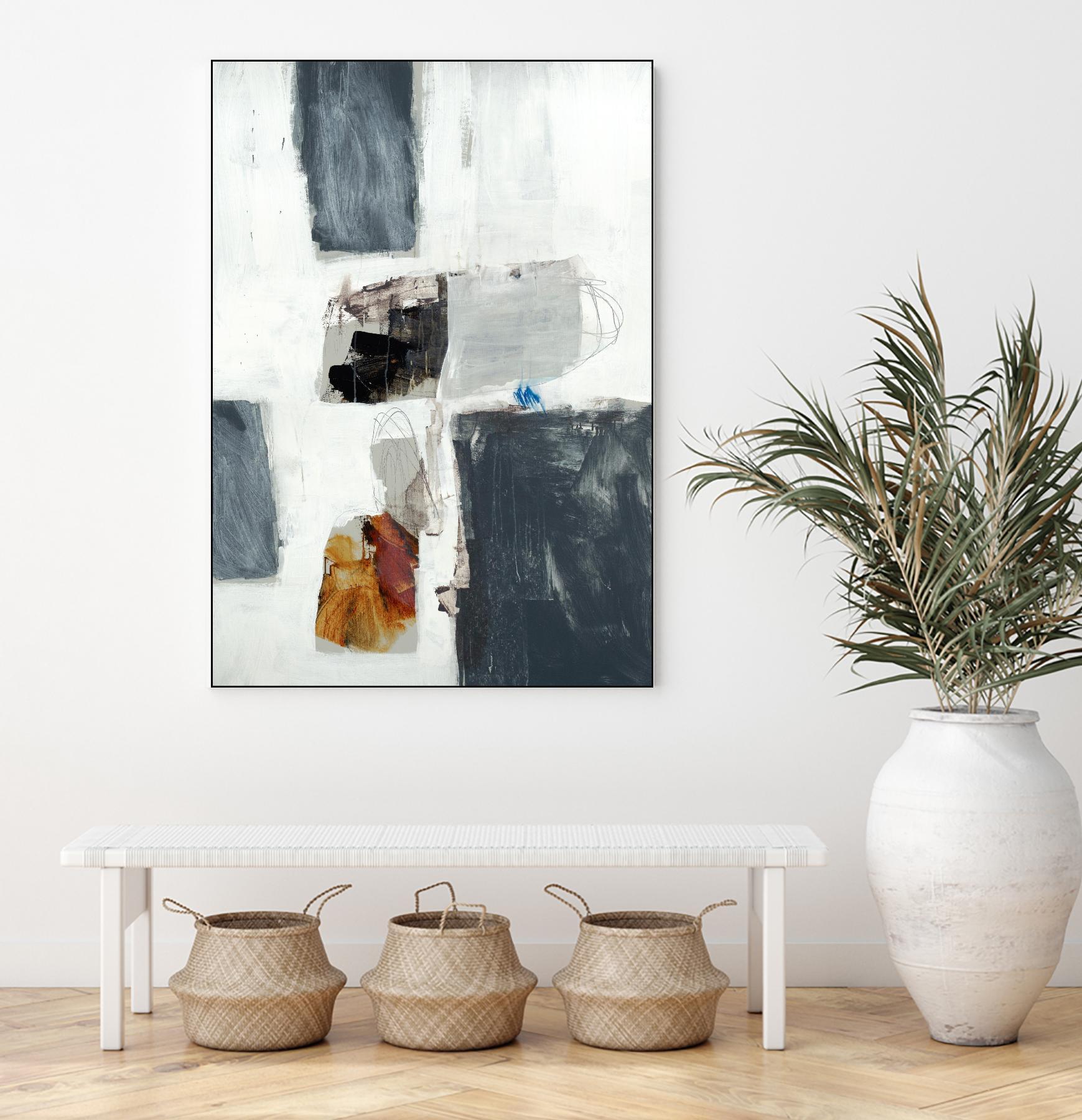 WATCH FROM THE WINDOW II by BRENT FOREMAN on GIANT ART - white abstract abstract