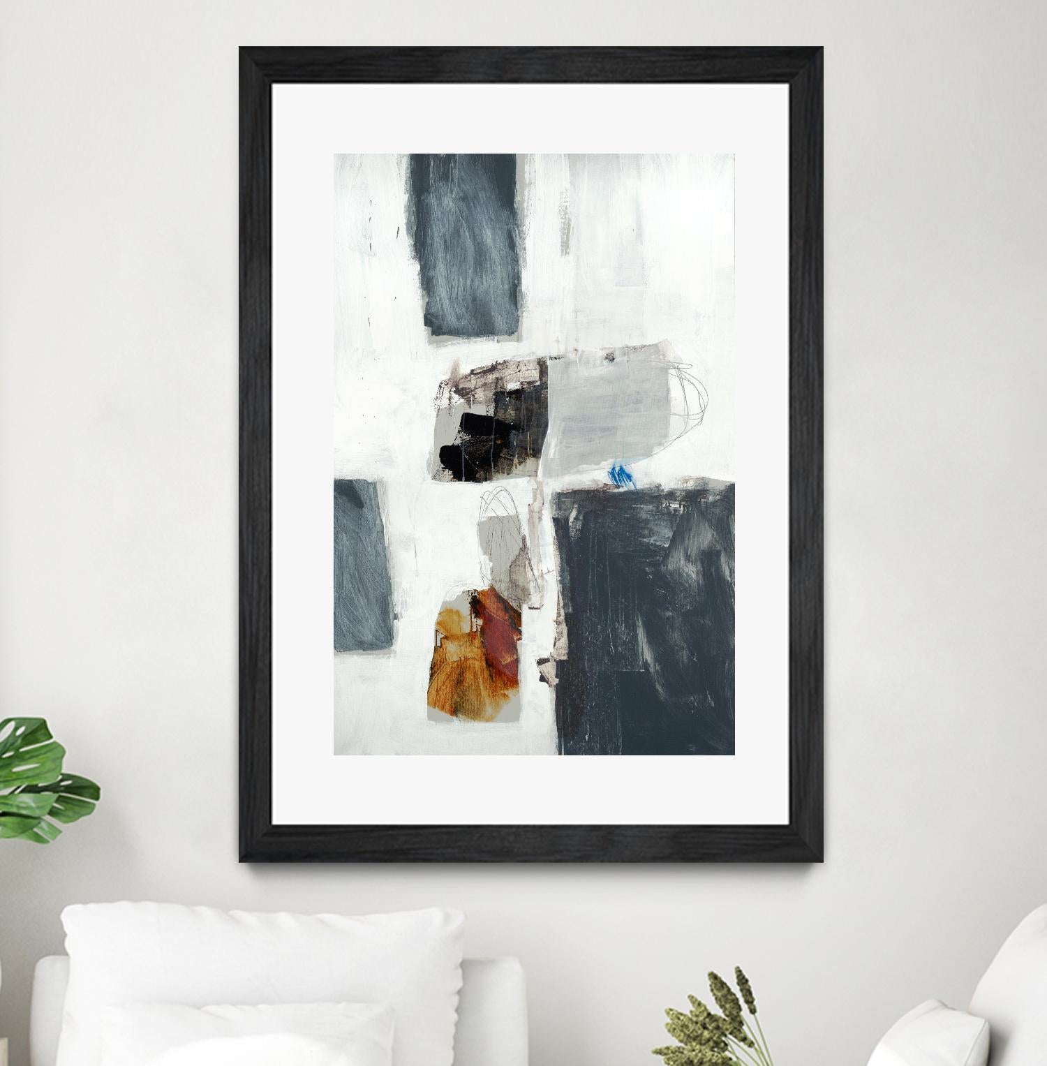 WATCH FROM THE WINDOW II by BRENT FOREMAN on GIANT ART - white abstract abstract