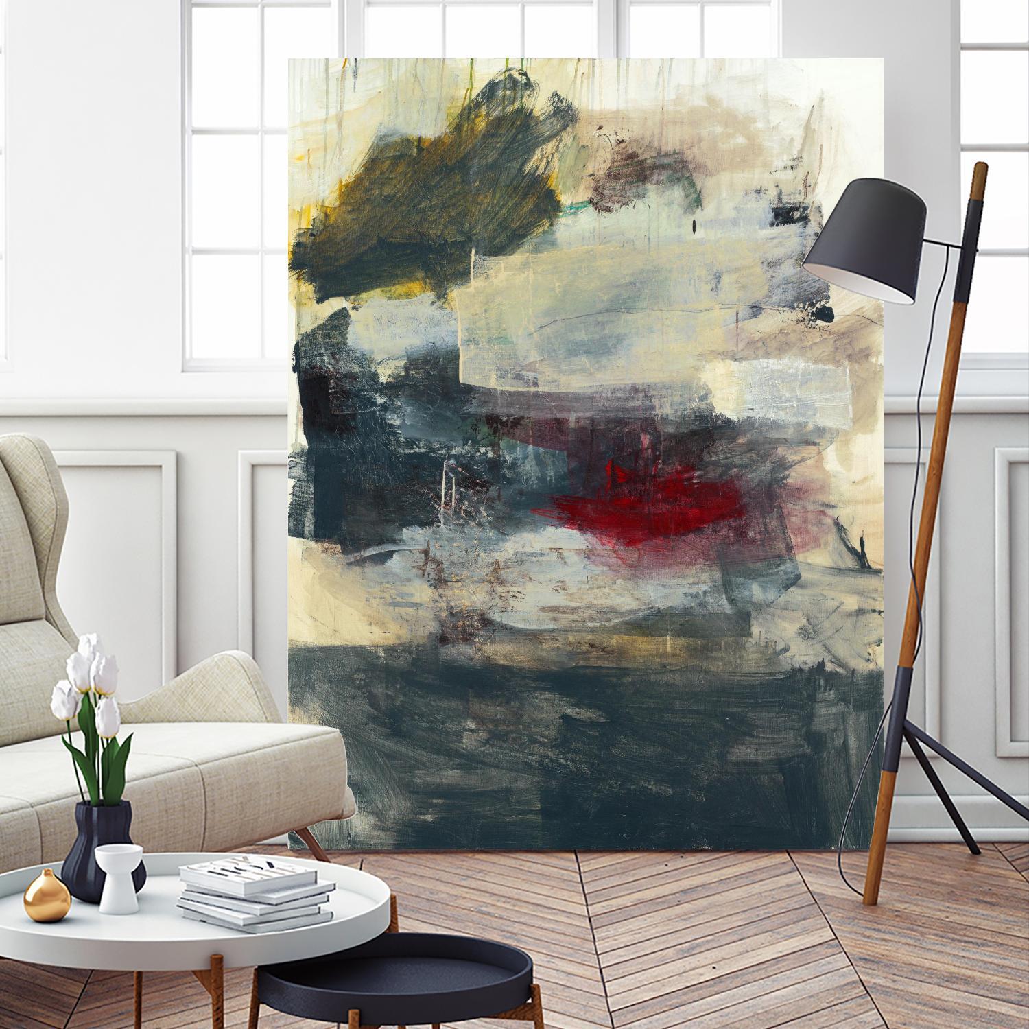 STRANGE & BEAUTIFUL I by BRENT FOREMAN on GIANT ART - tan abstract abstract