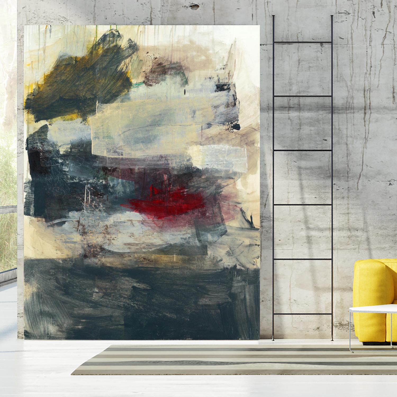 STRANGE & BEAUTIFUL I by BRENT FOREMAN on GIANT ART - tan abstract abstract