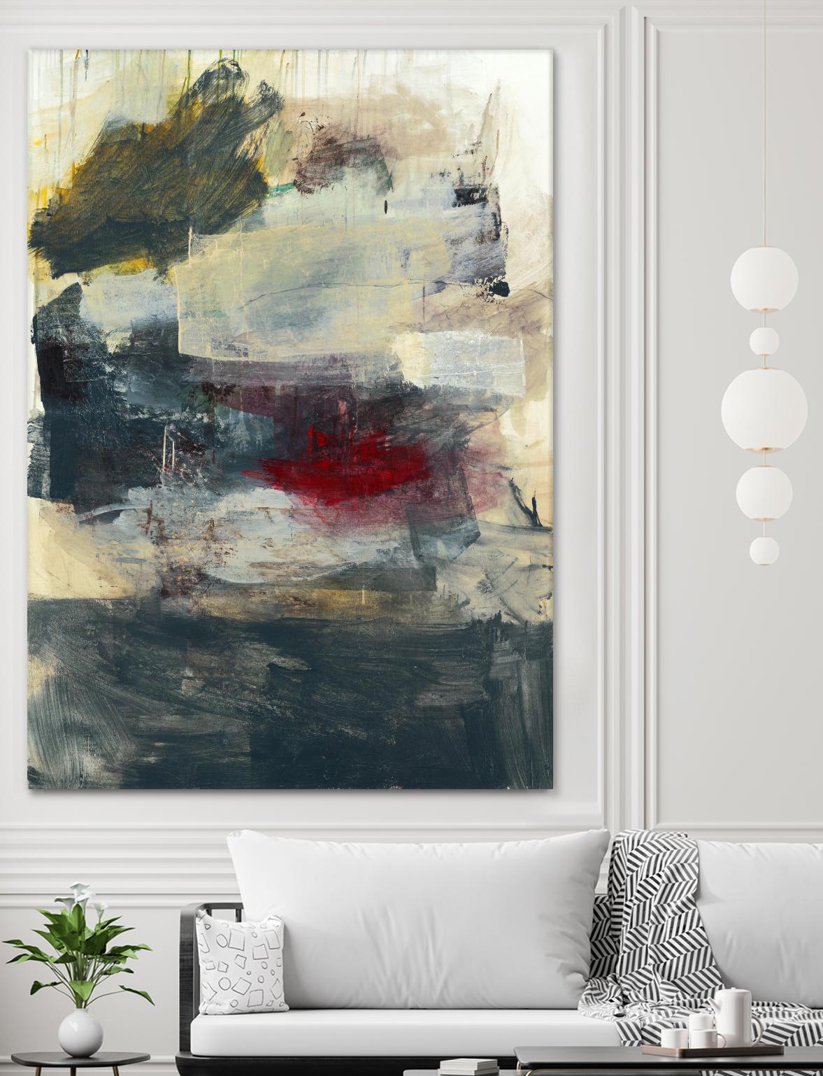 STRANGE & BEAUTIFUL I by BRENT FOREMAN on GIANT ART - tan abstract abstract