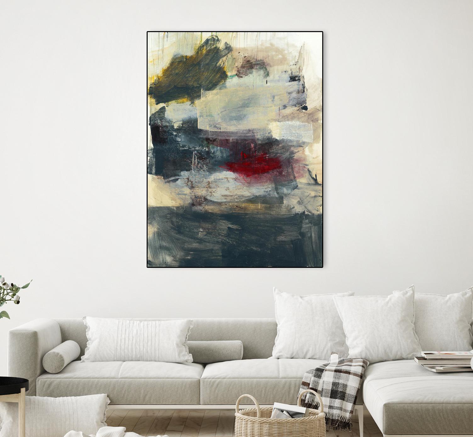 STRANGE & BEAUTIFUL I by BRENT FOREMAN on GIANT ART - tan abstract abstract