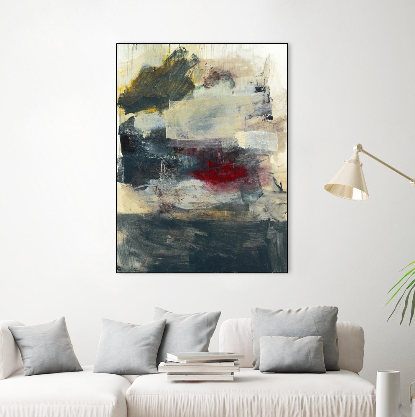 STRANGE & BEAUTIFUL I by BRENT FOREMAN on GIANT ART - tan abstract abstract