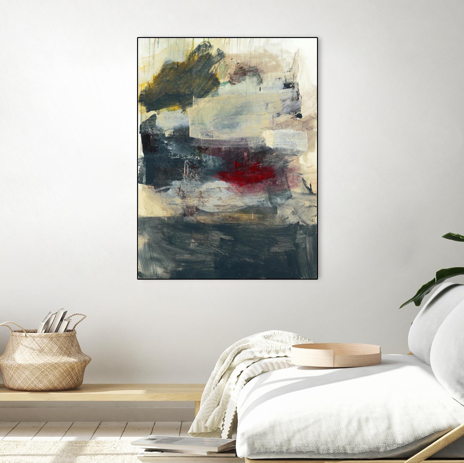 STRANGE & BEAUTIFUL I by BRENT FOREMAN on GIANT ART - tan abstract abstract