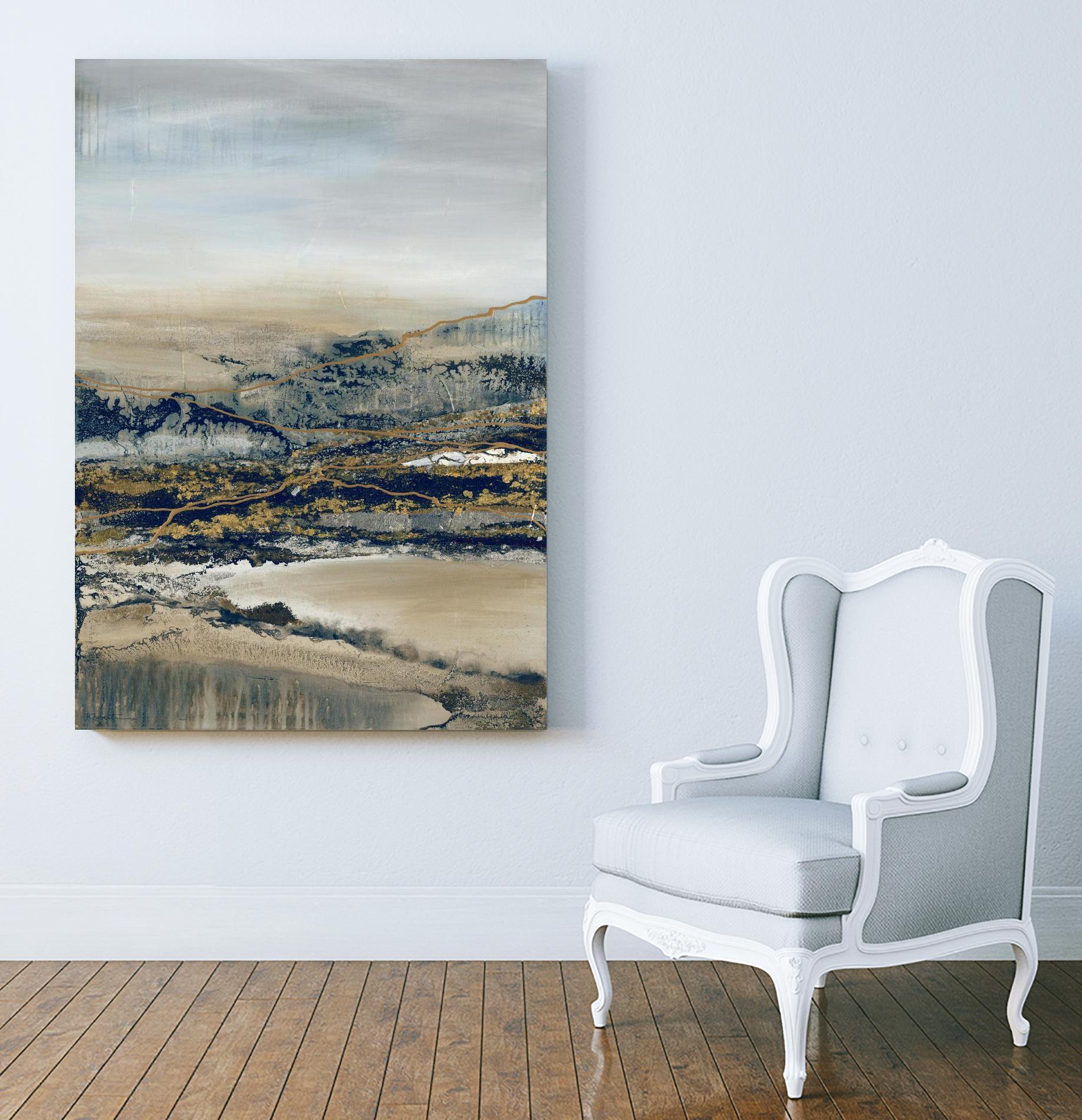 Annual Journey by Ruth Fromstein on GIANT ART - browns abstracted landscapes