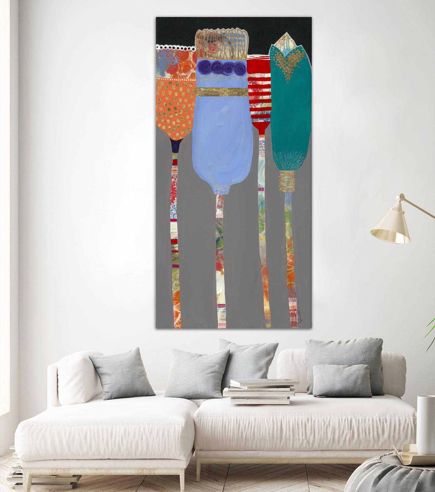 Tall Tulips by Ruth Fromstein on GIANT ART - abstracted florals