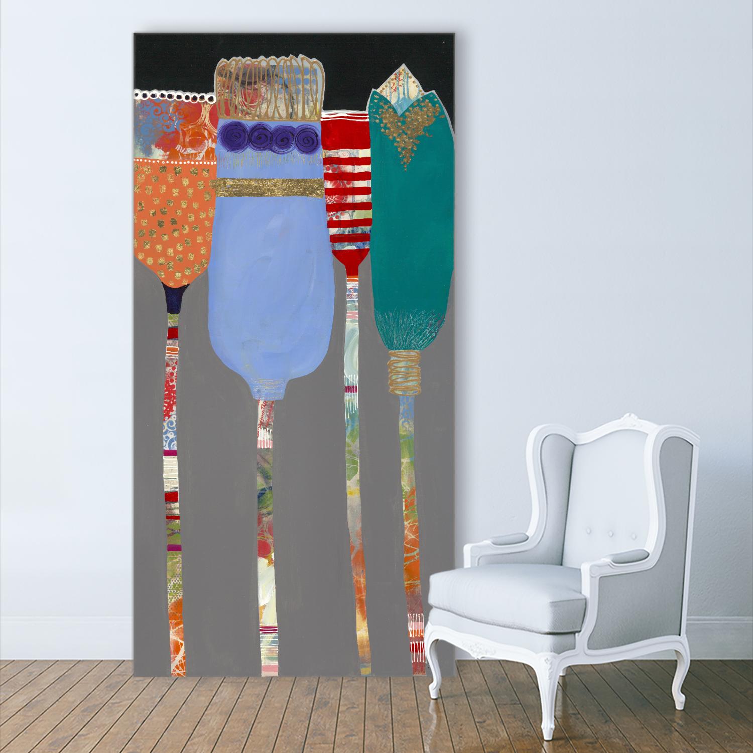 Tall Tulips by Ruth Fromstein on GIANT ART - abstracted florals