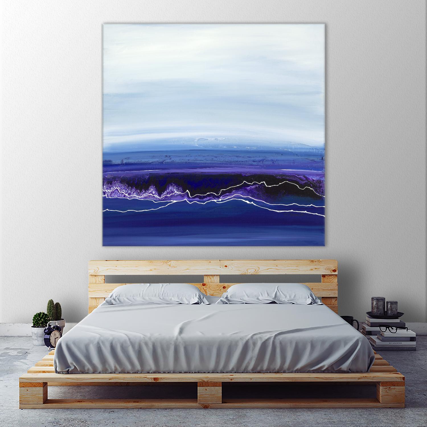 Blue Rendezvous by Ruth Fromstein on GIANT ART - blues abstract