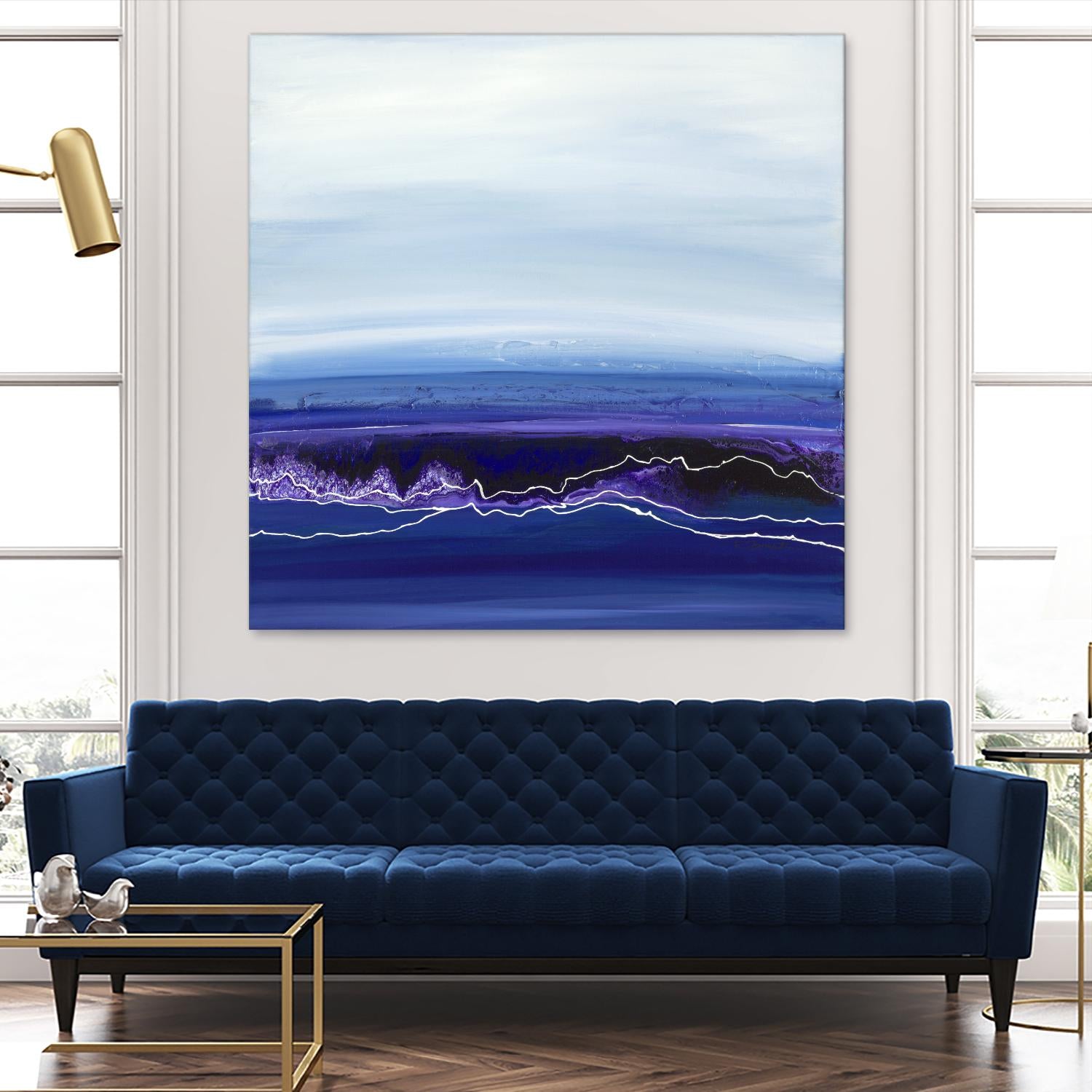 Blue Rendezvous by Ruth Fromstein on GIANT ART - blues abstract
