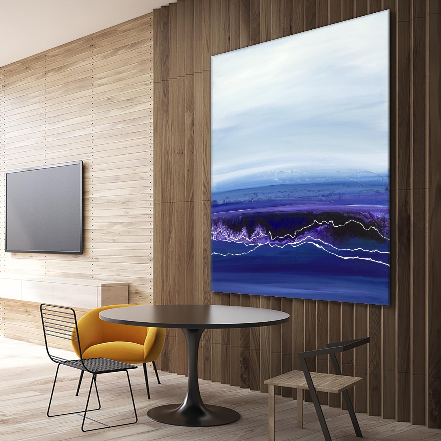 Blue Rendezvous by Ruth Fromstein on GIANT ART - blues abstract