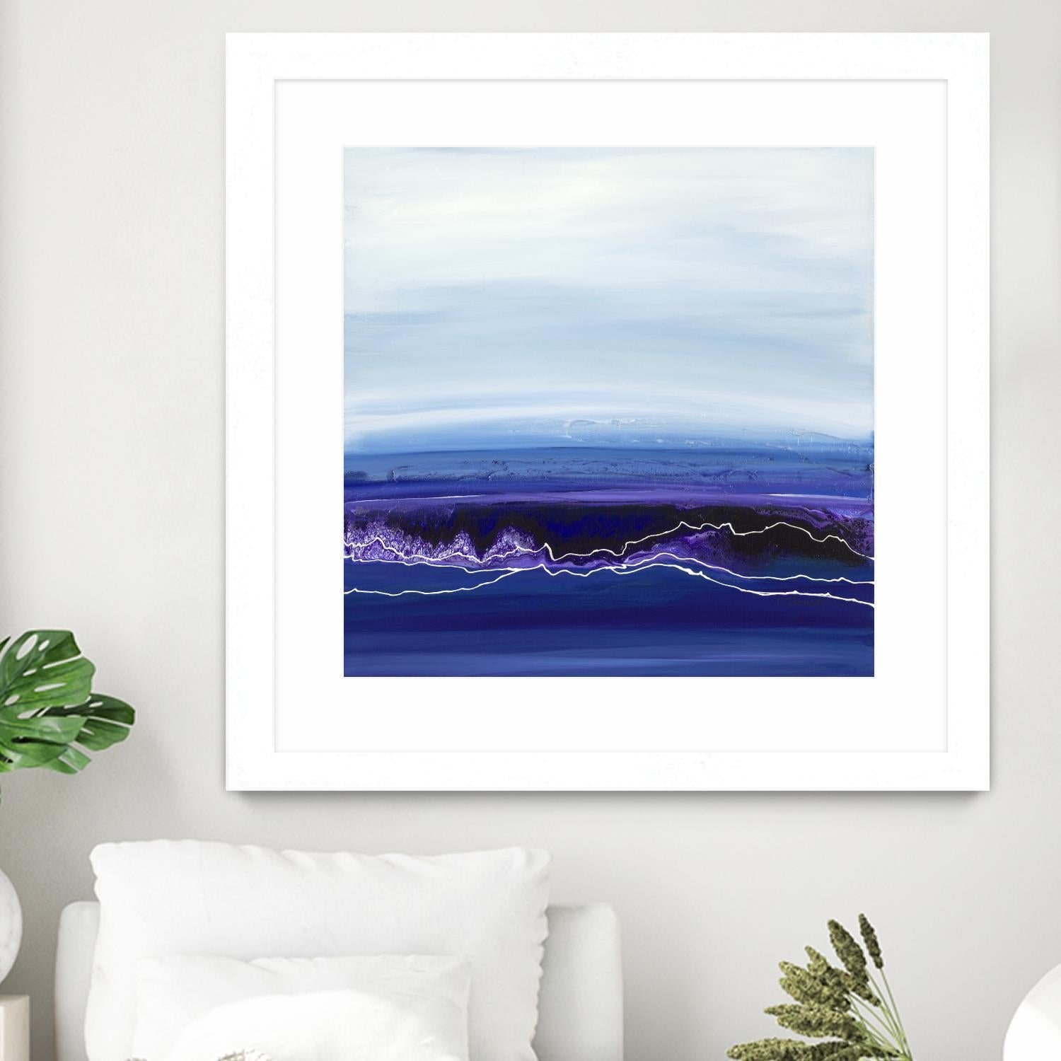 Blue Rendezvous by Ruth Fromstein on GIANT ART - blues abstract